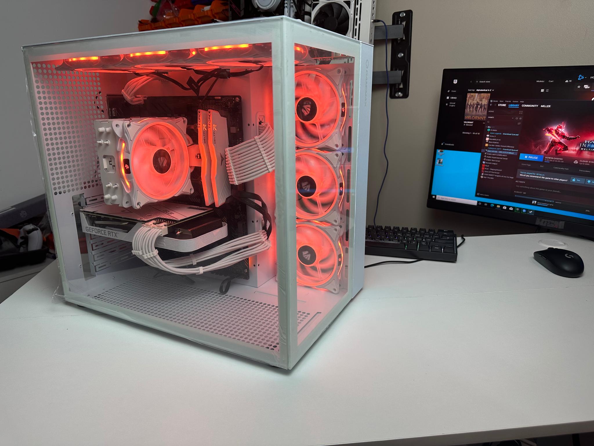 White Gaming PC (5600x3D + 3060 Ti GDDR6X)