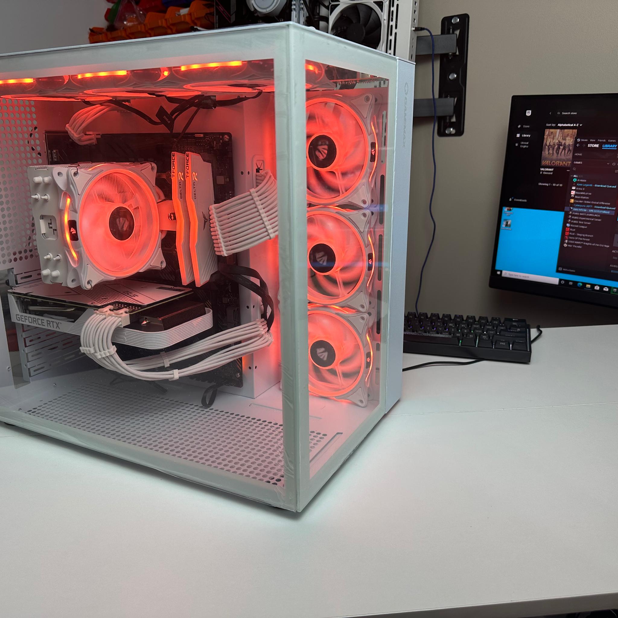 White Gaming PC (5600x3D + 3060 Ti GDDR6X)