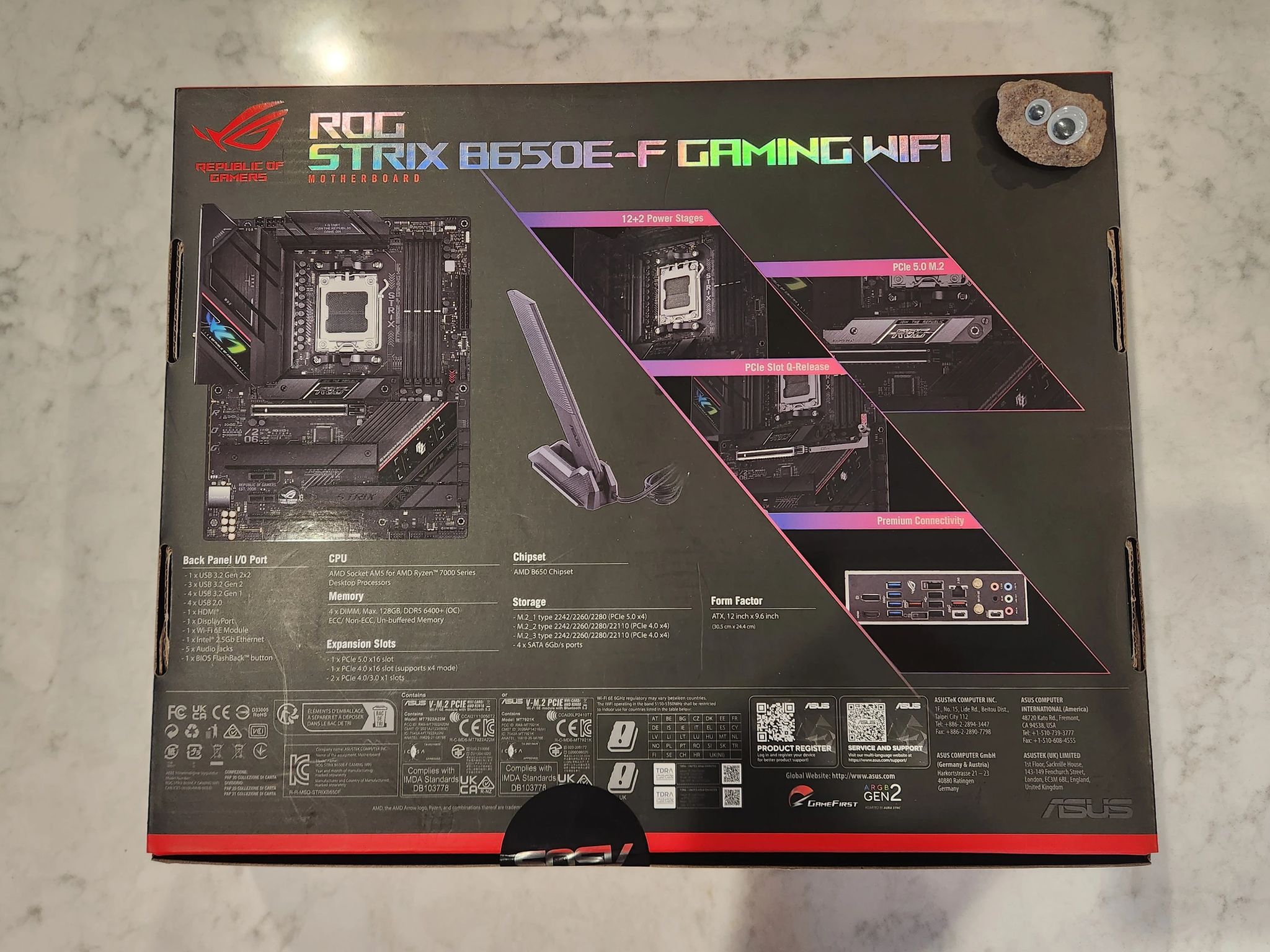 ASUS ROG Strix B650E-F Gaming WiFi - ATX AM5 Motherboard - BNIB