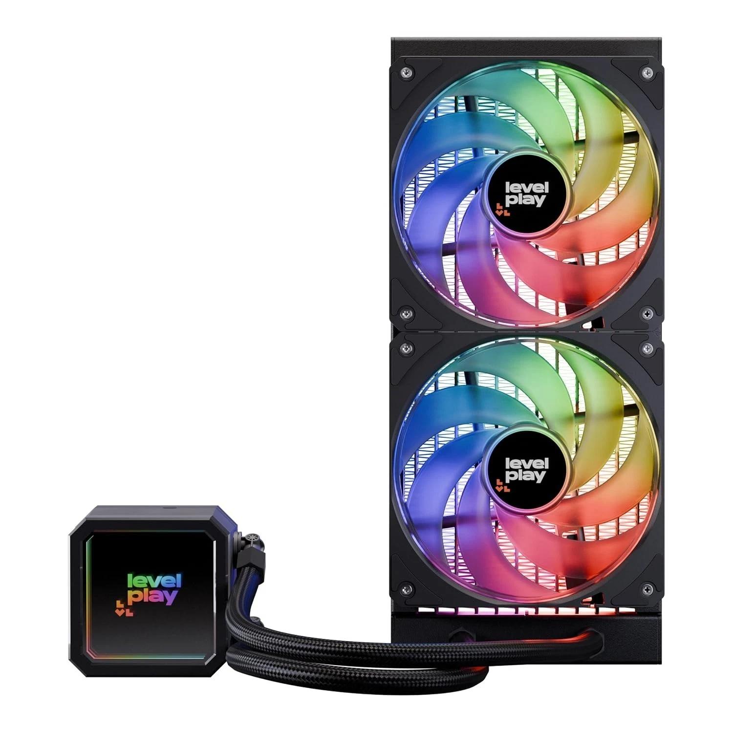 Levelplay Combat CL240 AIO Liquid Cooler- BLACK (NEW)