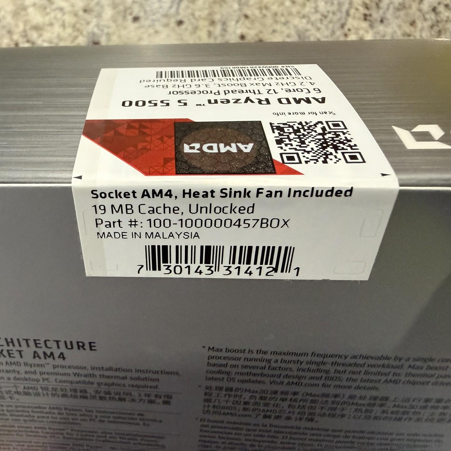 AMD Ryzen 5 5500