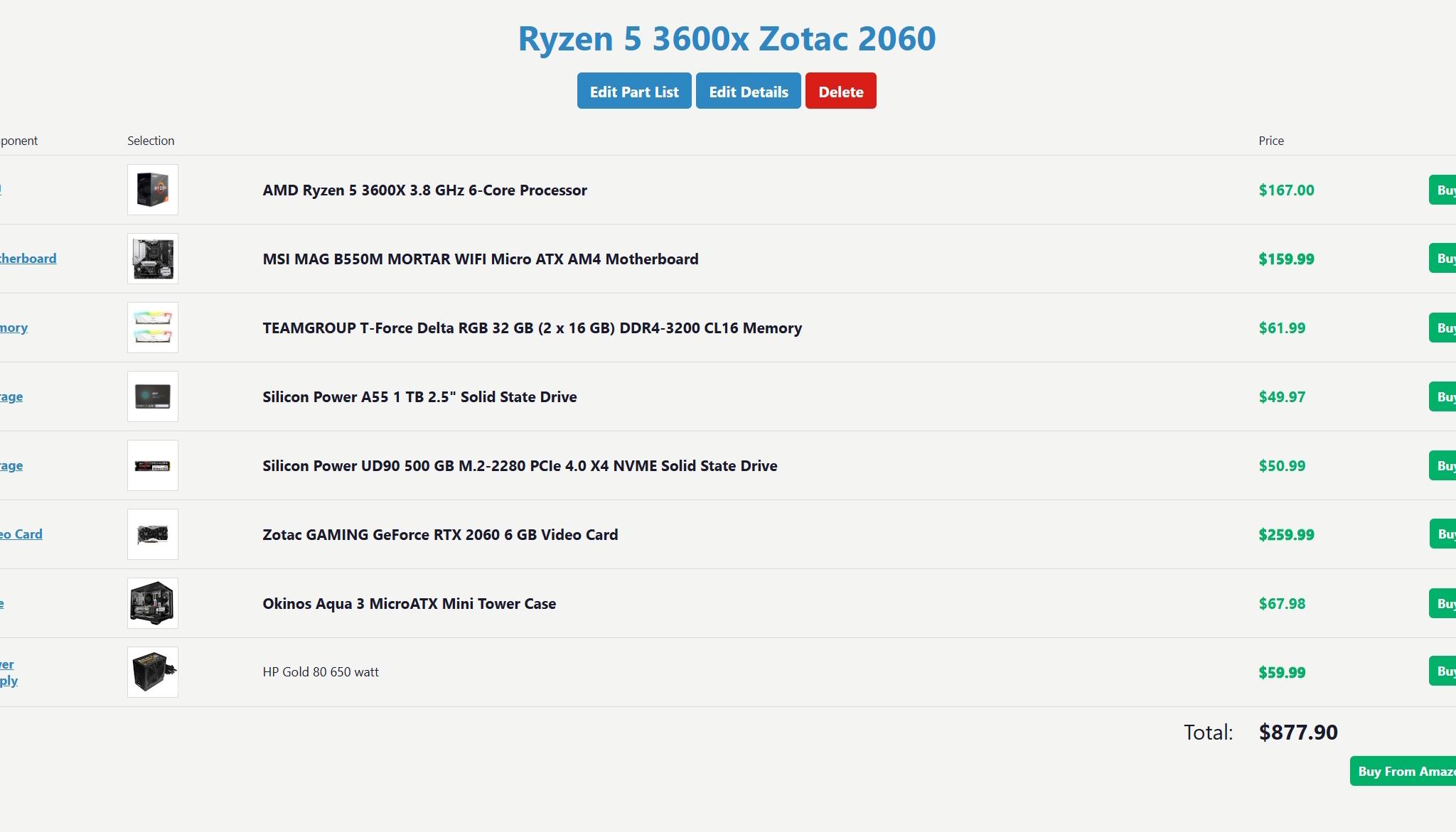 Gaming PC AMD Ryzen 5 3600x Zotac GeForce 2060 Gaming 10k+ Games Dual Boot Emulation