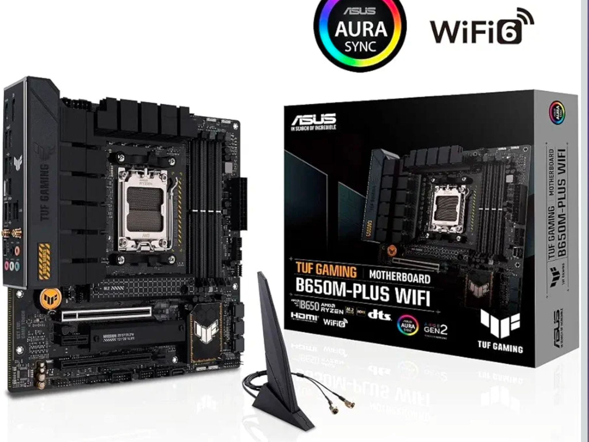 ASUS TUF GAMING B650M PLUS WIFI + R9 9950X3D + 500 gb NMVE