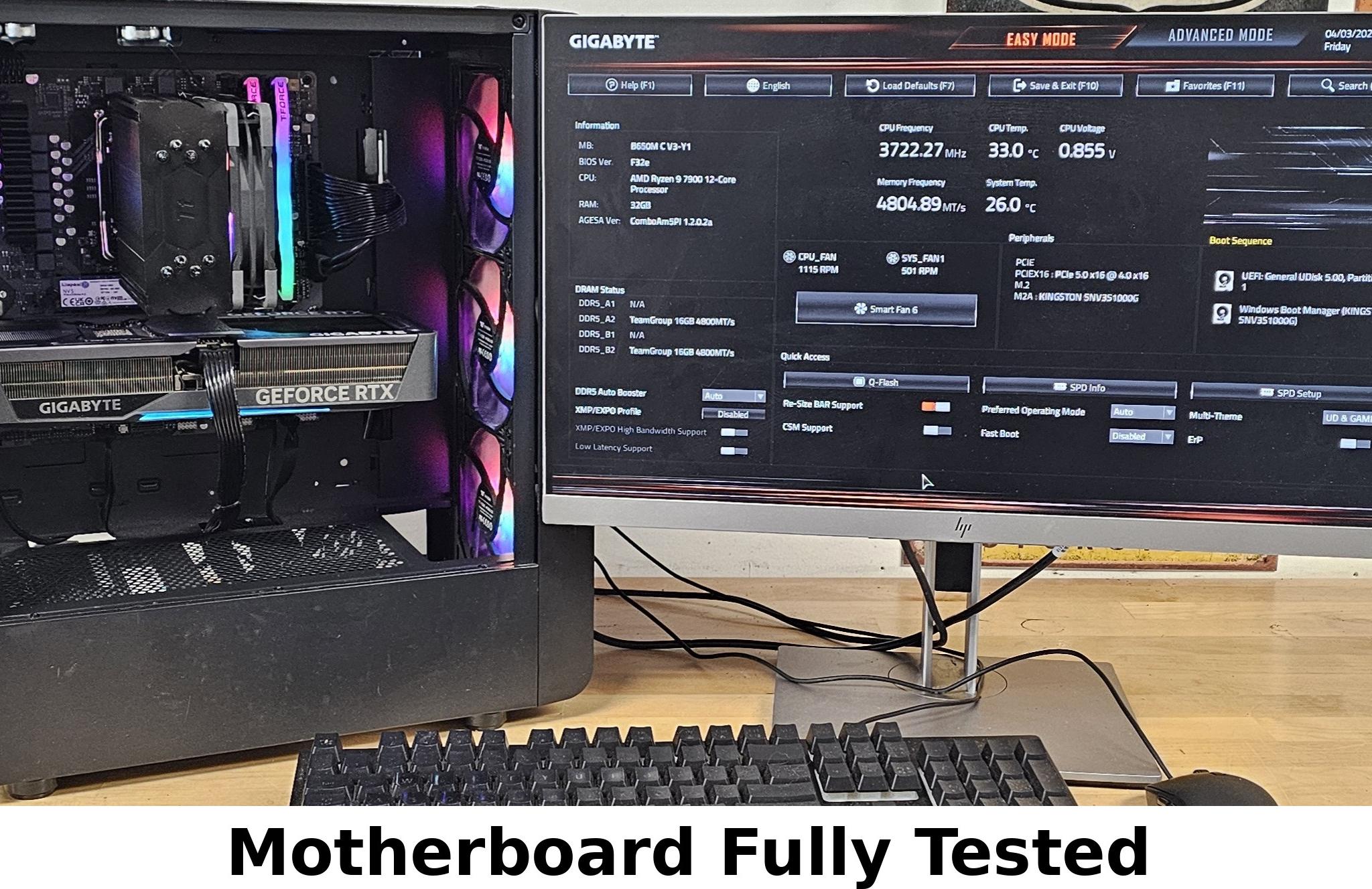 Gigabyte B650M C V3 AM5 DDR5 mATX Motherboard