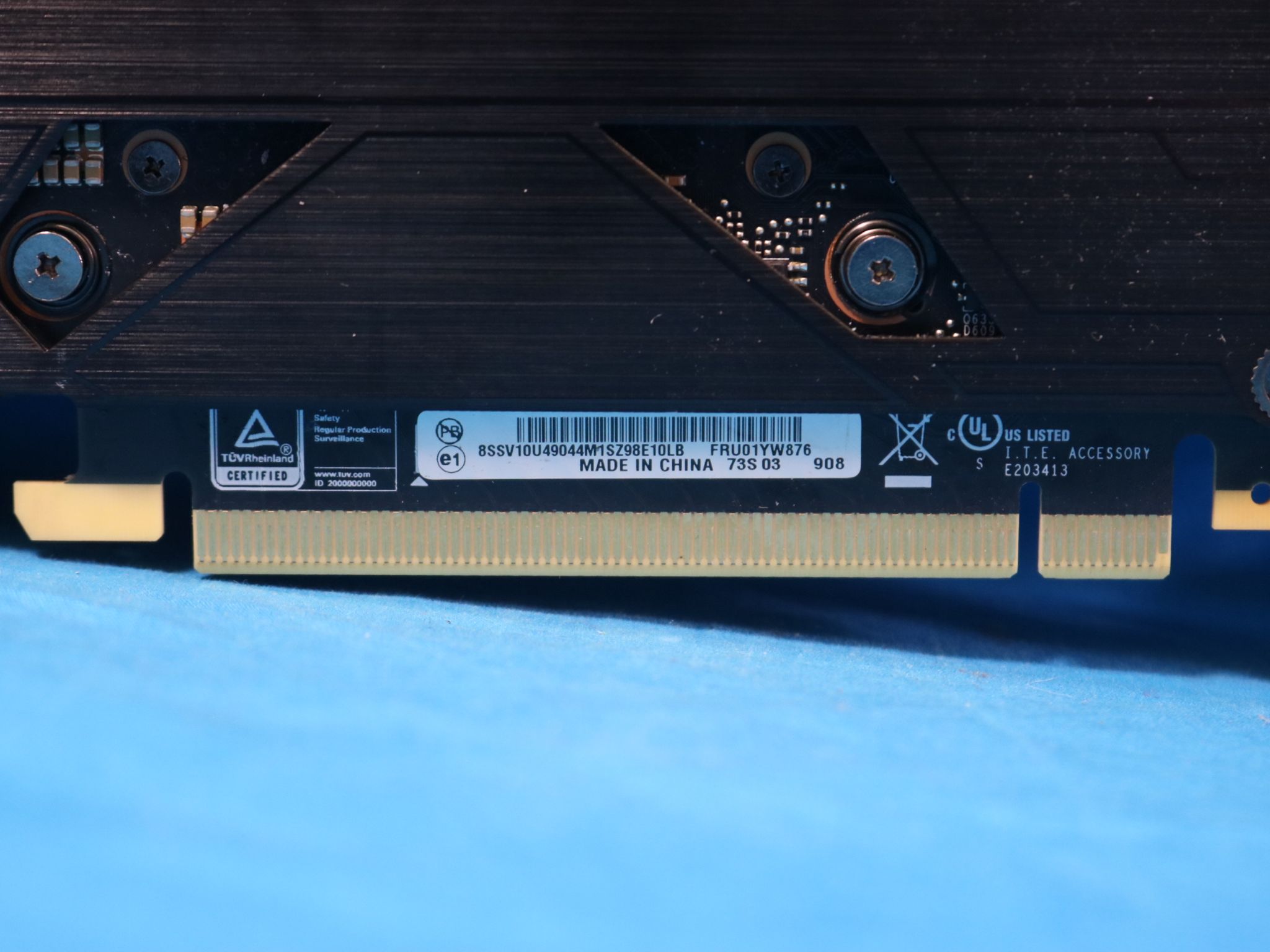 Lenovo NVIDIA GeForce RTX 2080 8GB Blower-Style PCIe 3.0 x16 Desktop GPU 01YW876 MS-V372 VER: 6.0
