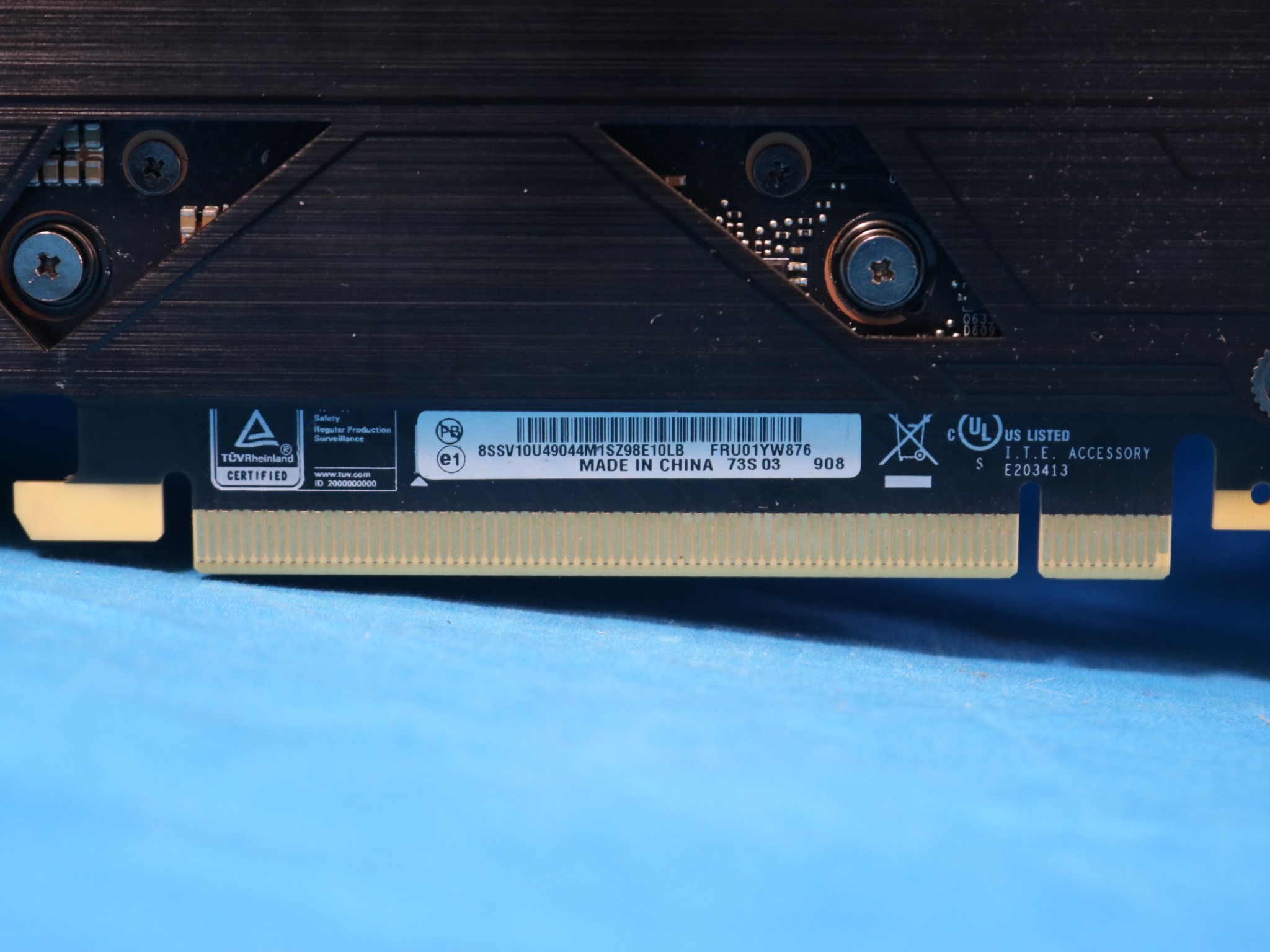 Lenovo NVIDIA GeForce RTX 2080 8GB Blower-Style PCIe 3.0 x16 Desktop GPU 01YW876 MS-V372 VER: 6.0
