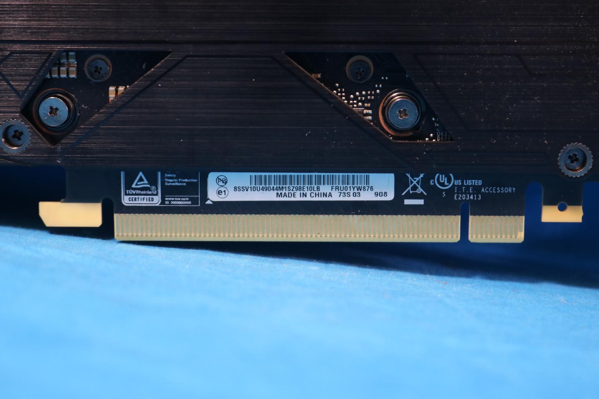Lenovo NVIDIA GeForce RTX 2080 8GB Blower-Style PCIe 3.0 x16 Desktop GPU 01YW876 MS-V372 VER: 6.0