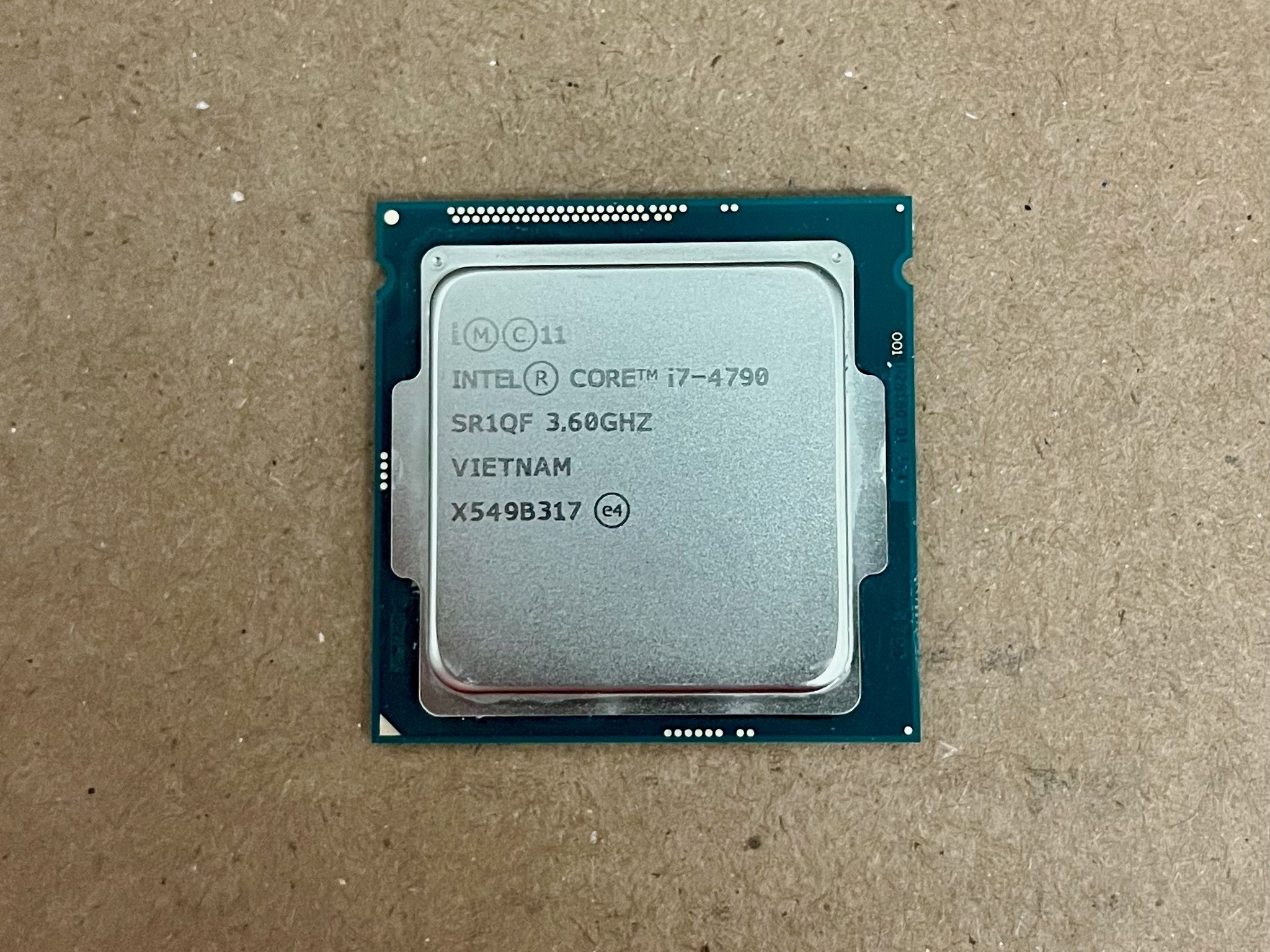 Intel i7-4790 (3.60GHz base, 4.00GHz max, LGA 1150) harvested from Optiplex 9020 MT for Sleeper