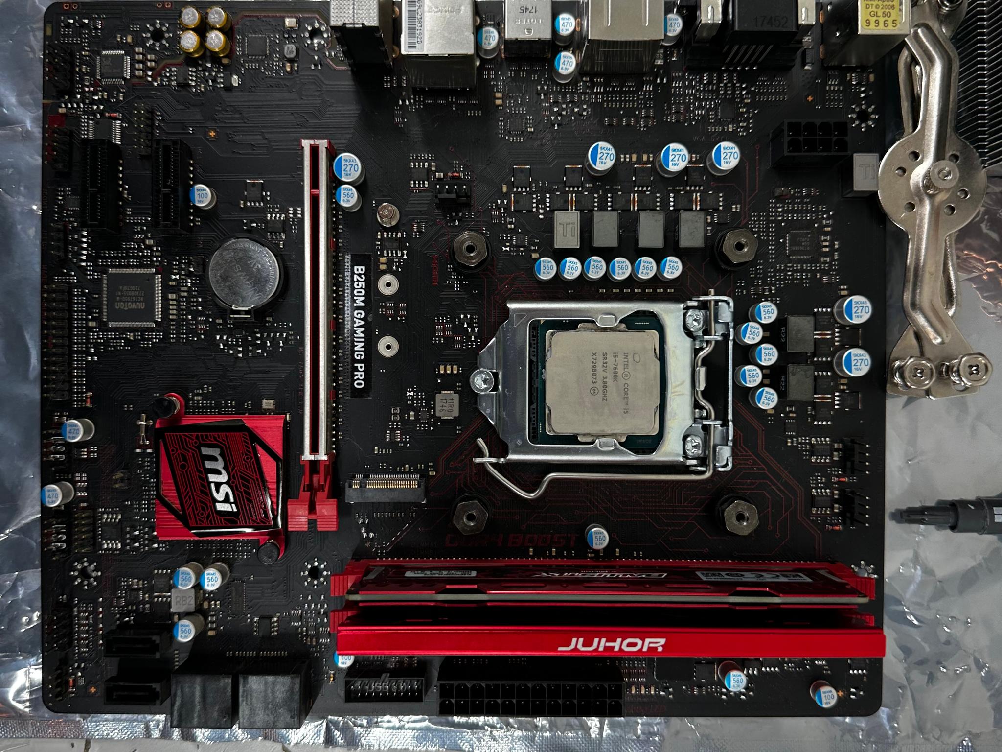 i5-7600K | MSI B250M Gaming Pro | 12GB DDR4 RAM | CoolerMaster Hyper212 EVO Motherboard Bundle