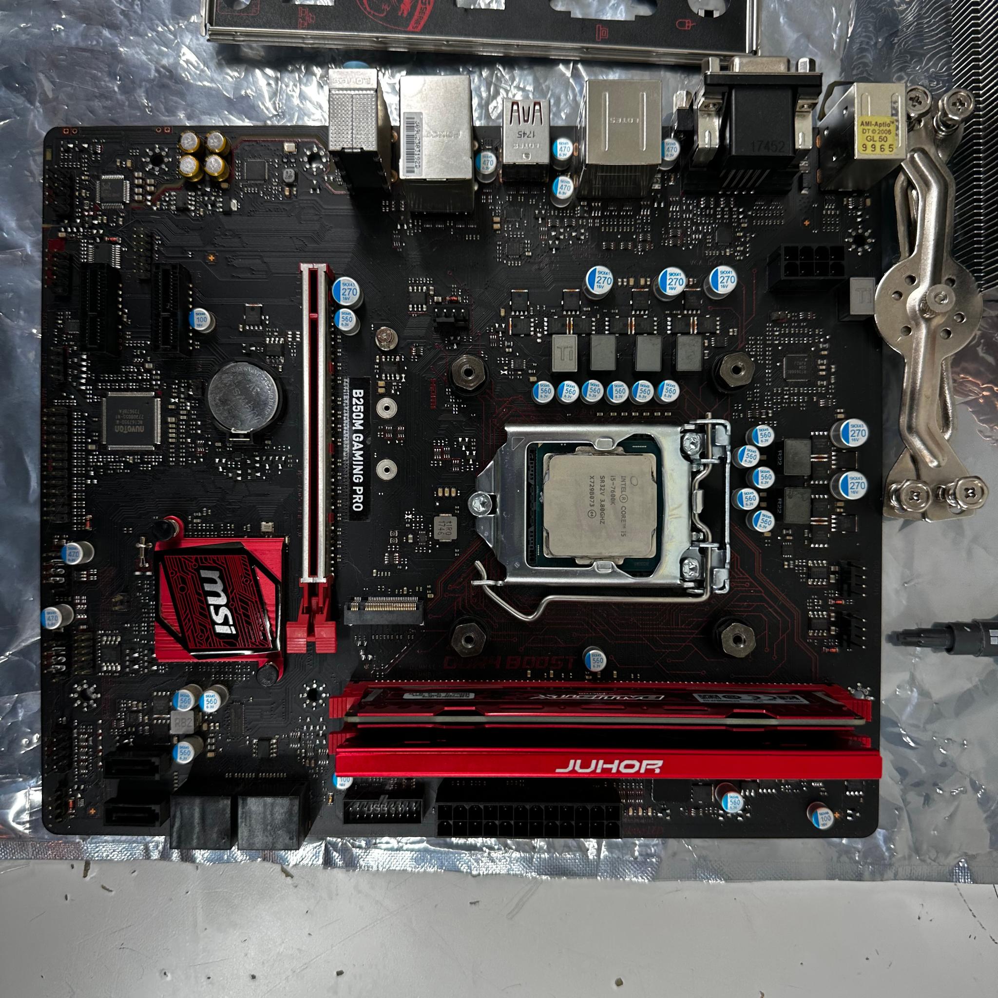 i5-7600K | MSI B250M Gaming Pro | 12GB DDR4 RAM | CoolerMaster Hyper212 EVO Motherboard Bundle
