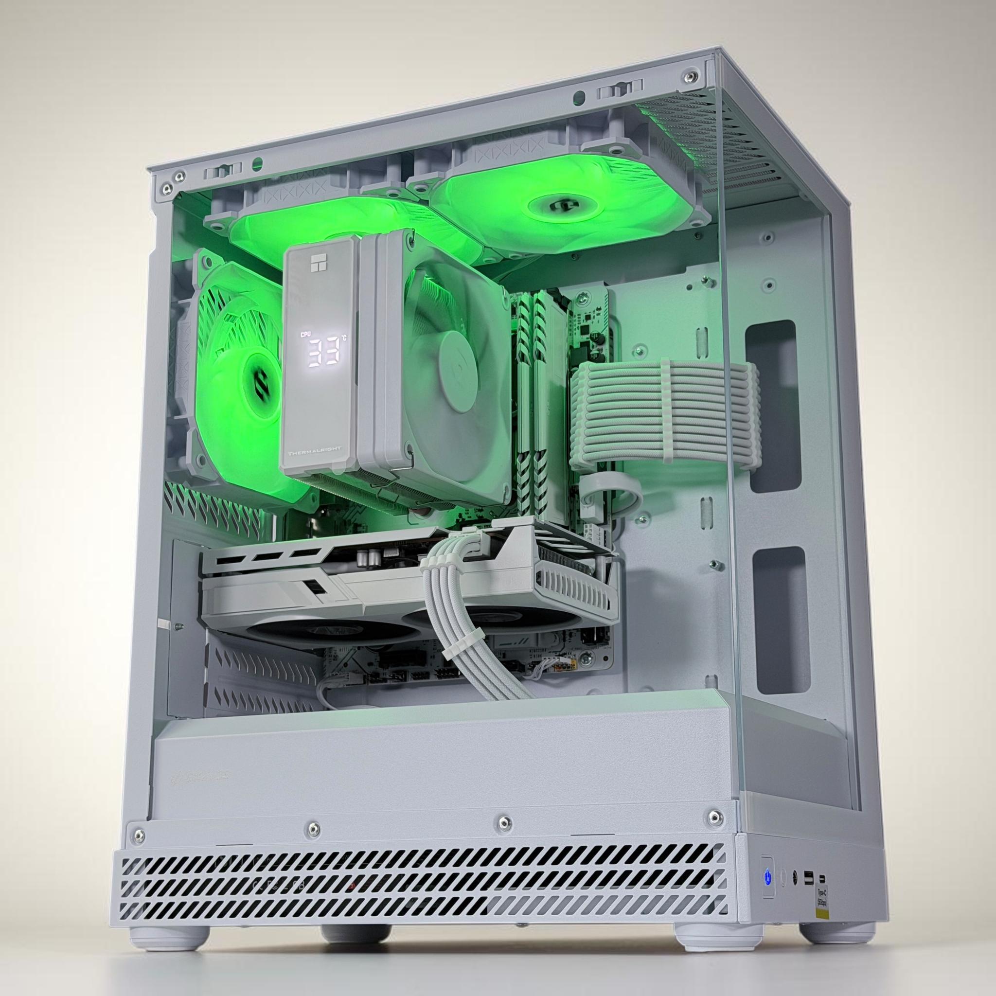 🌬️🌨️Gaming PC❄️AMD RX 6600 8GB❄️AMD Ryzen 5 3500X 6 core❄️16GB DDR4❄️ 1.25TB  SSD
