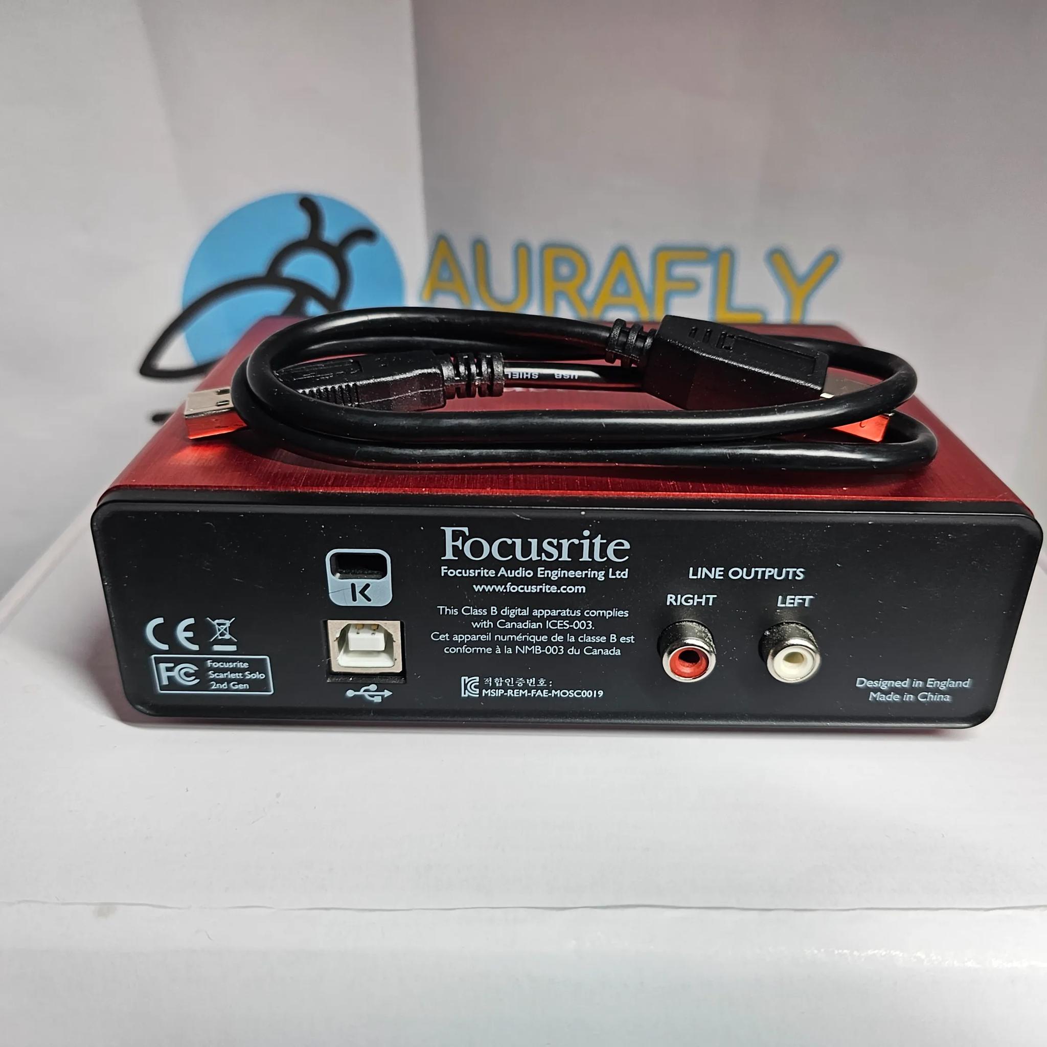 Focusrite Scarlett Solo (2nd Gen) USB Audio Interface