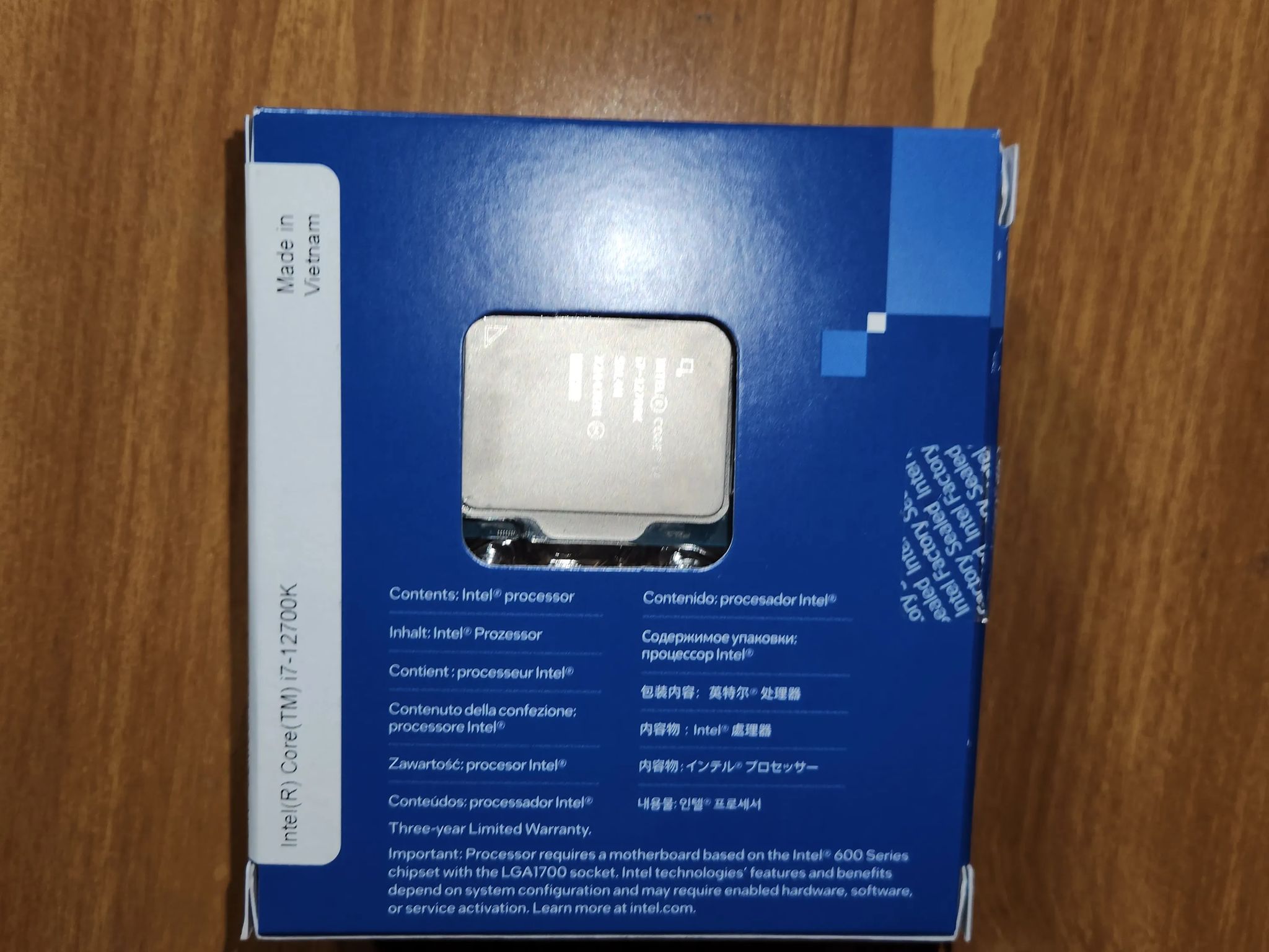  OPEN BOX Intel Core i7-12700K 12th Gen Alder Lake 12 Core 3.6GHz LGA 1700 CPU Processor