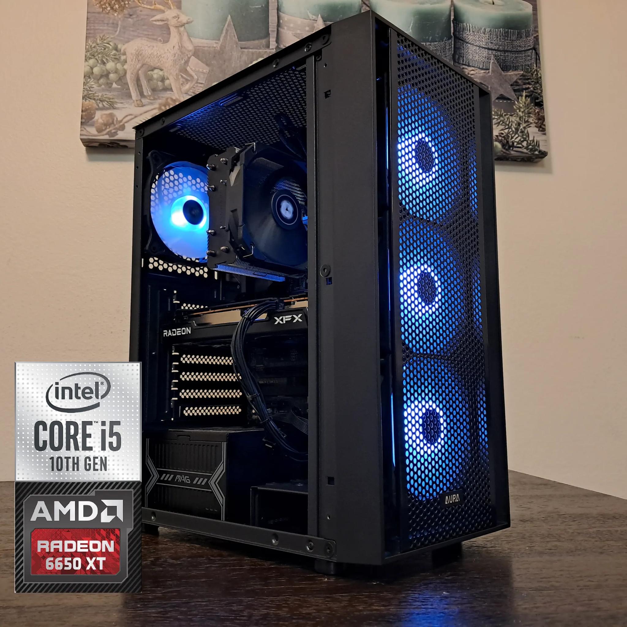 ⚫⚔️1080p Ultra Slayer⚔️⚫ Radeon RX 6650 XT 8GB | Intel Core i5-10400 | 1TB SSD