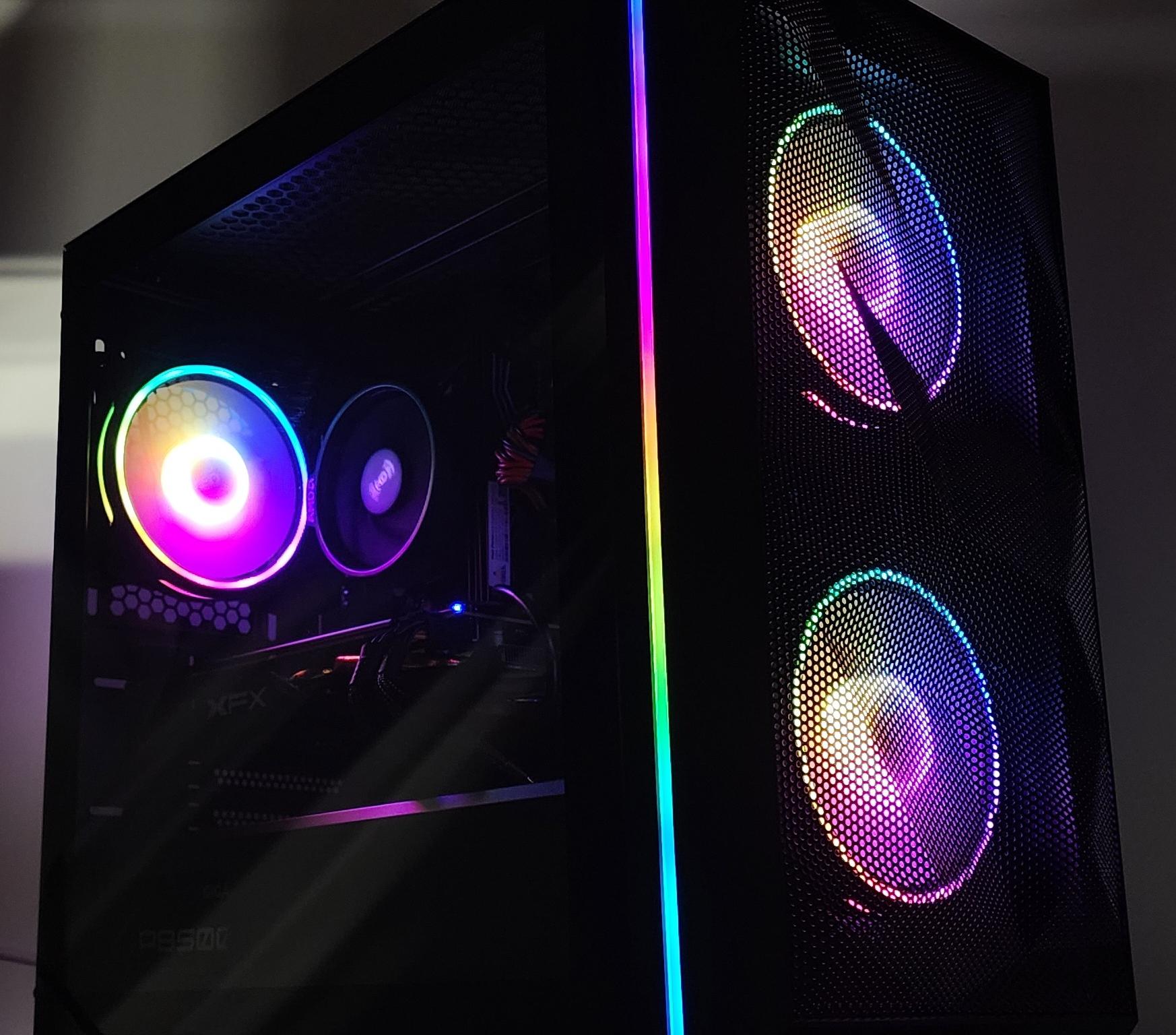 Gaming PC Ryzen 3 4100 16GB RAM 500GB SSD RX 580 8GB Windows 11 Computer