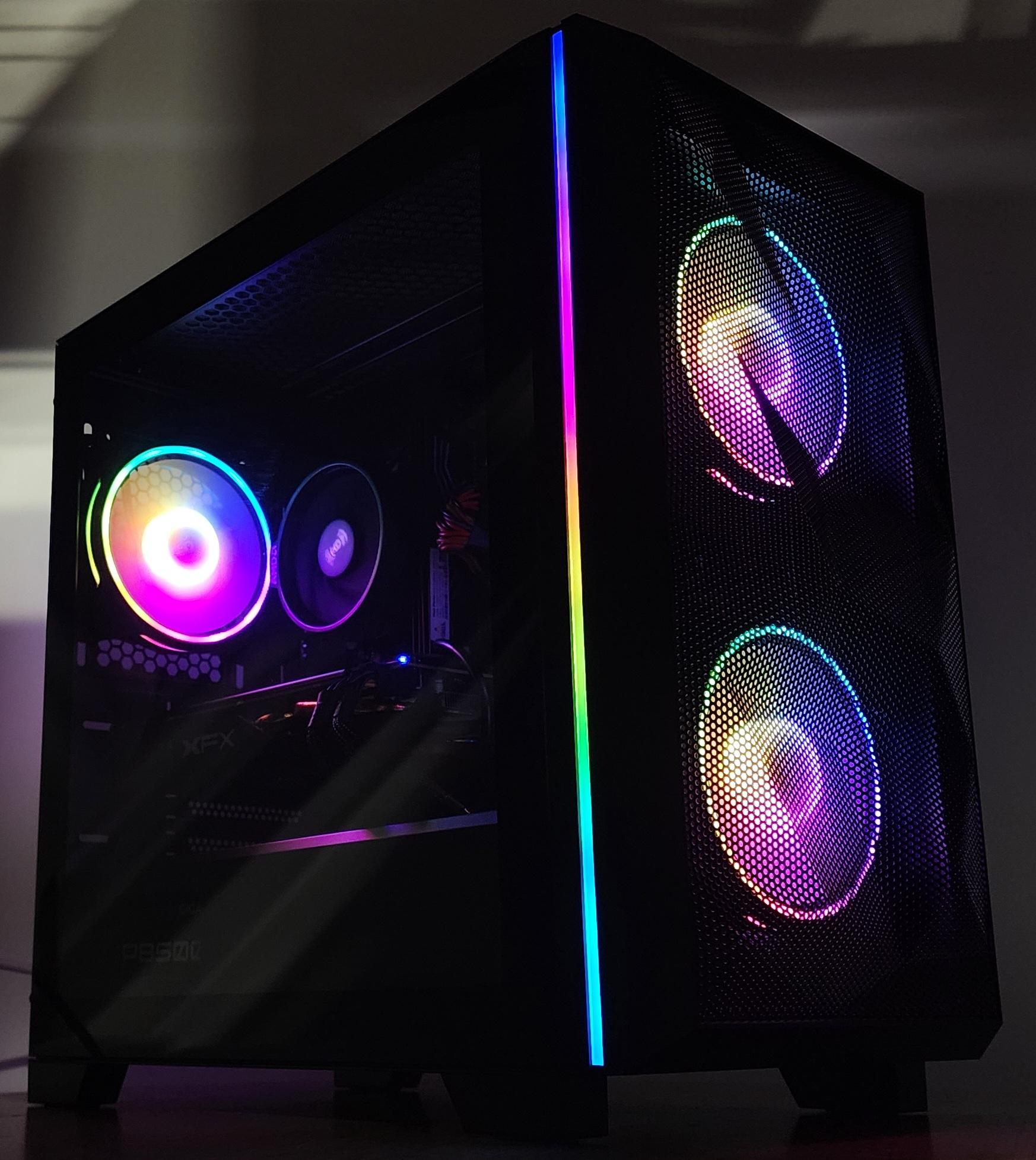 Gaming PC Ryzen 3 4100 16GB RAM 500GB SSD RX 580 8GB Windows 11 Computer