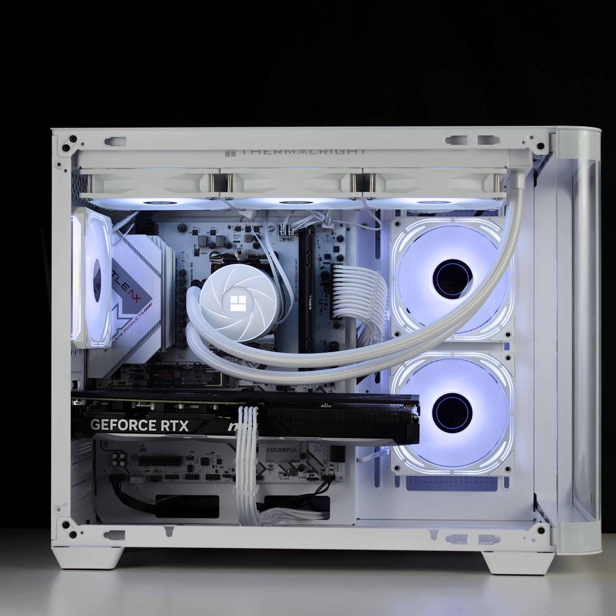 ❄️🧊💎- Whiteout 1440P Gaming PC | RTX 4070, Ryzen 5 7500F, 16GB RAM, 1TB SSD ❄️🧊💎