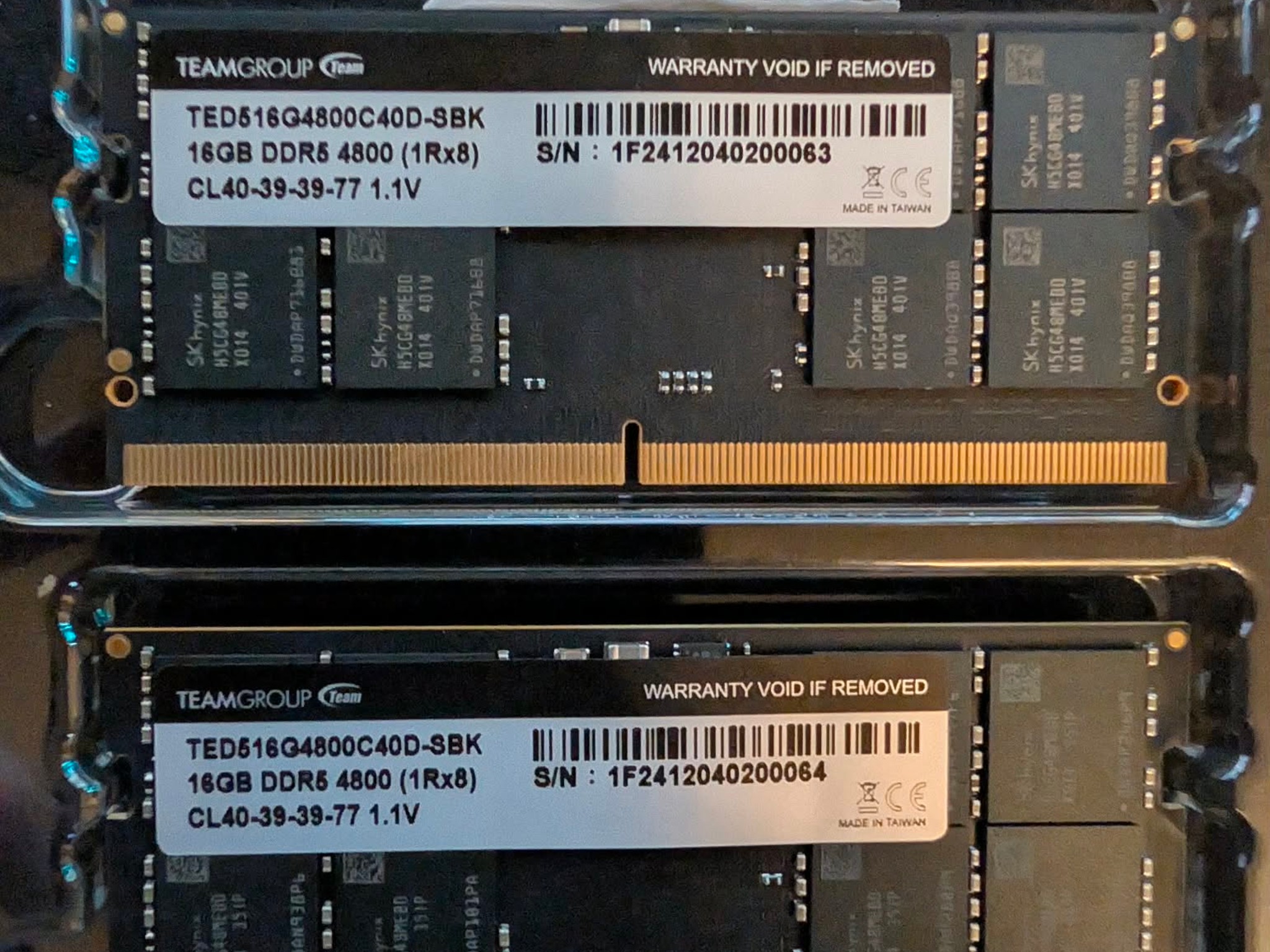 TEAMGROUP Elite SODIMM DDR5 32GB (2x16GB) 4800MHz CL40
