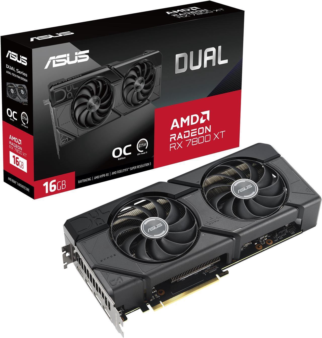 Used ASUS DUAL RX7800XT O16G GDDR6X