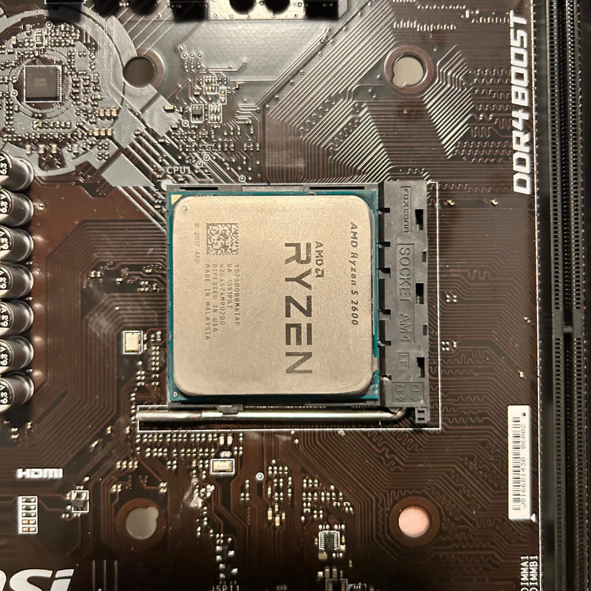 MSI B450M PRO-M2 MAX with Ryzen 5 2600 | Read Description