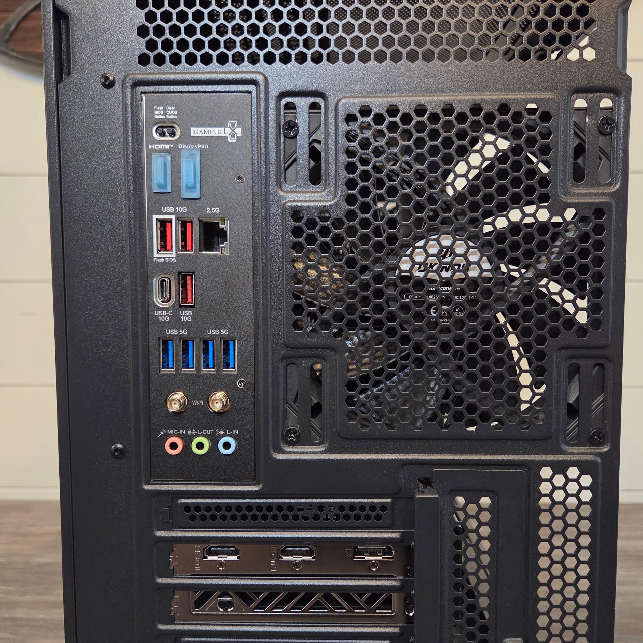 RX 9060 XT | 7600X3D | Sleek All Black/Wood Gaming PC | 1TB SSD | 16GB DDR5