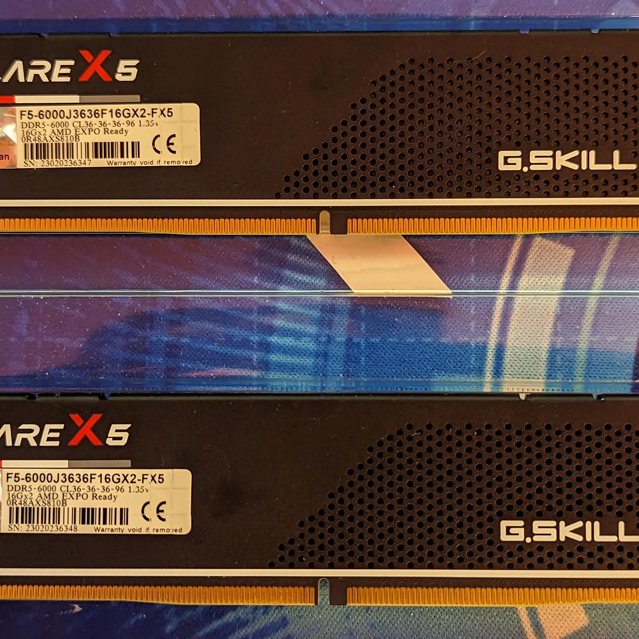 32GB AMD Expo DDR5 6000 desktop memory