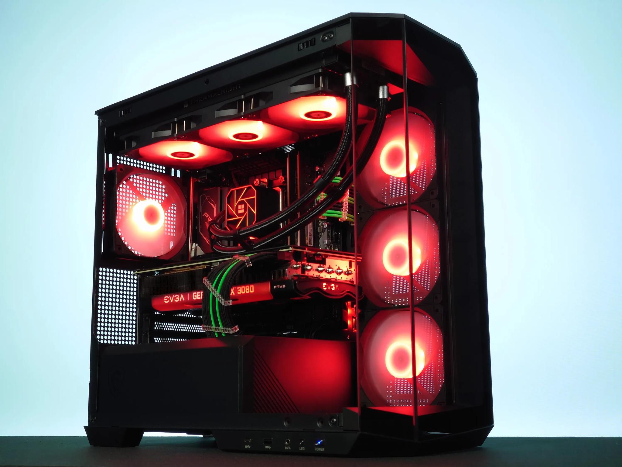 💚🖤Liquid Cooled Gaming PC❇️Nvidia RTX 3080 10GB❇️Intel i7 12700KF 12 core❇️32GB DDR4❇️1TB NVME