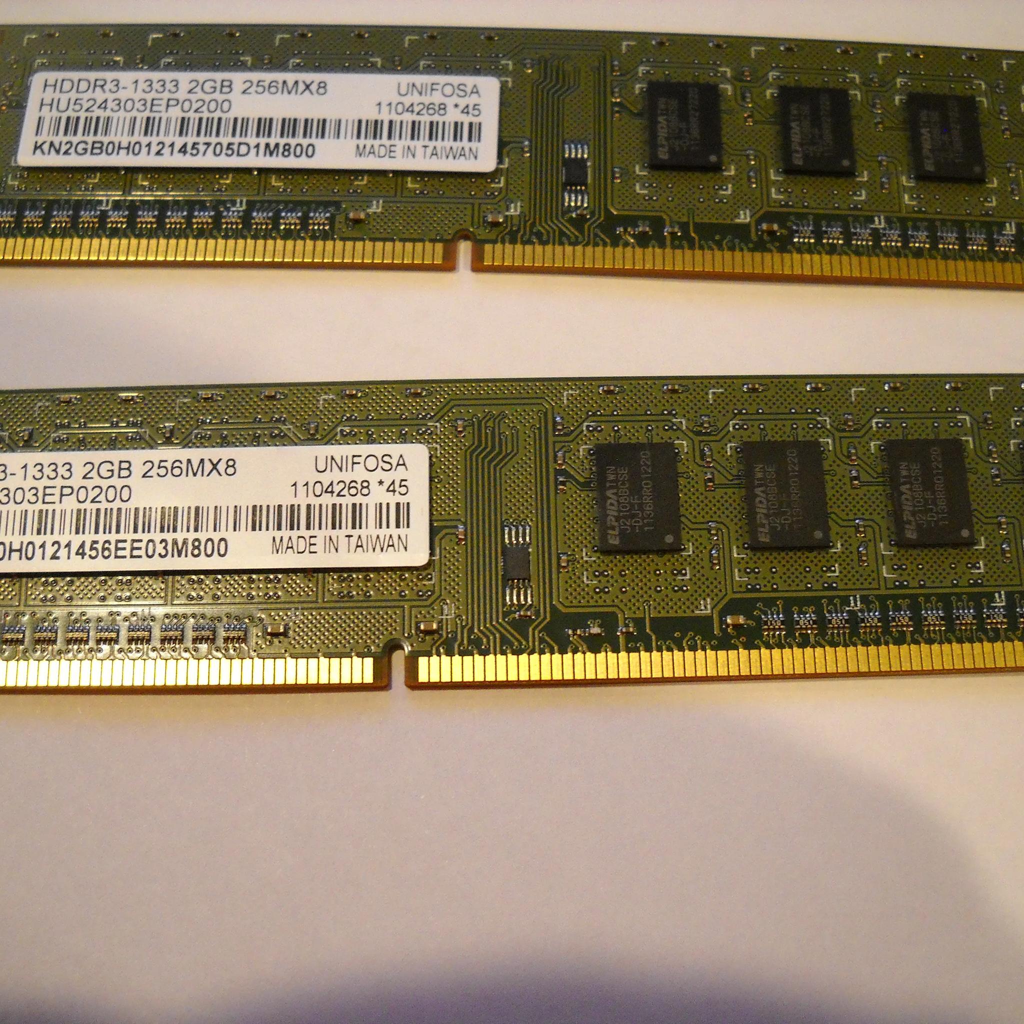 Used 8GB (4*2GB) DDR3-1333 Kit