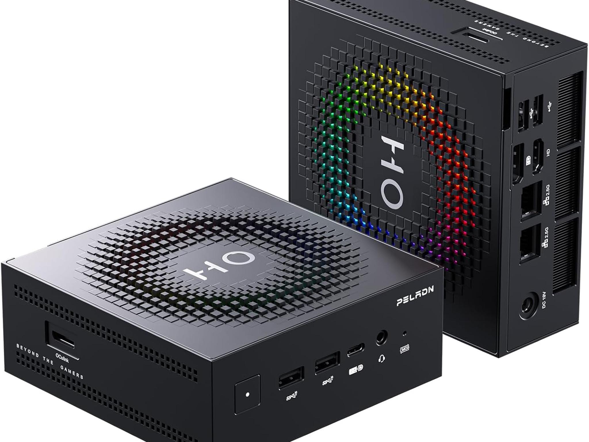 Ryzen AI 9 HX 370, 32GB DDR5 RAM + 1TB NVME SSD MINI PC PELADN