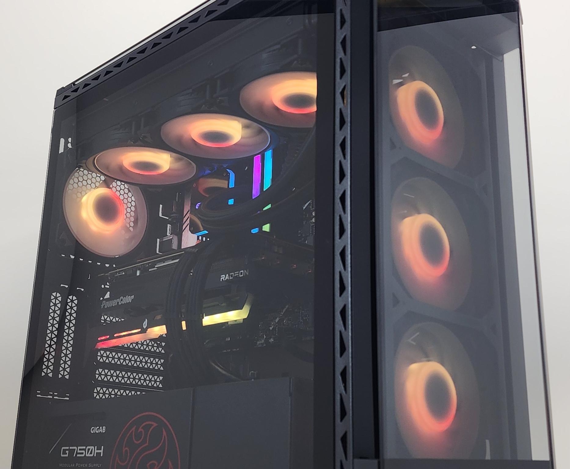 Gaming PC i7-14700F 32GB RAM 2TB SSD RX 7800 XT 16GB Windows 11 Computer
