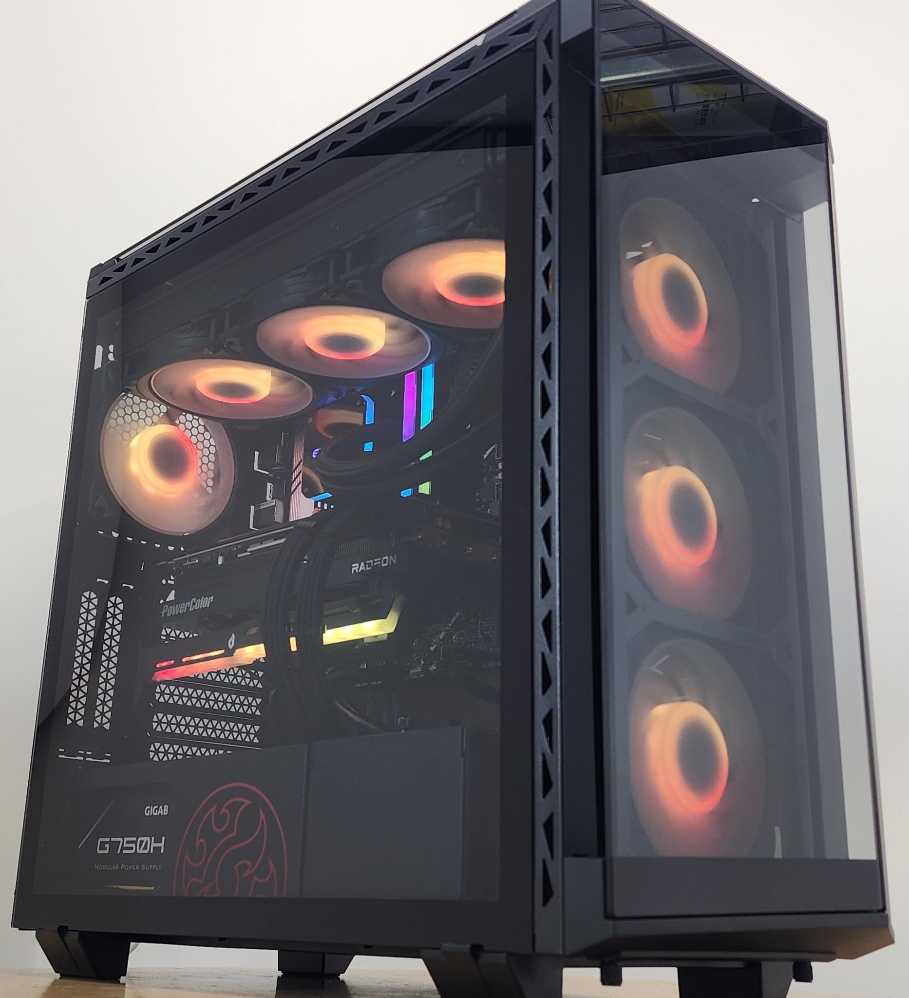 Gaming PC i7-14700F 32GB RAM 2TB SSD RX 7800 XT 16GB Windows 11 Computer