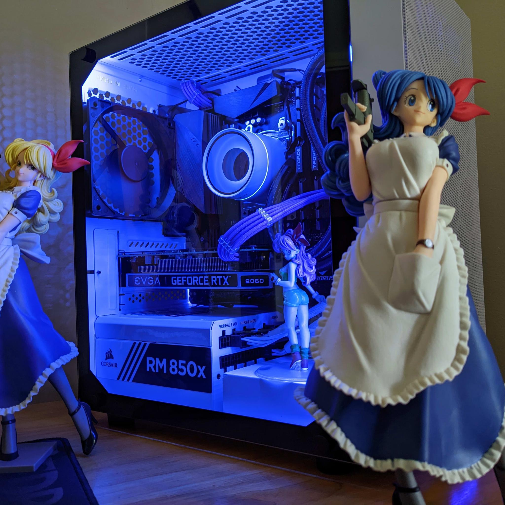 "Blue Ice": Ryzen 7 5800X | EVGA RTX 2060 KO Ultra | 500GB + 1TB NVMe SSDs | 32GB 3600MHz CL18 RAM