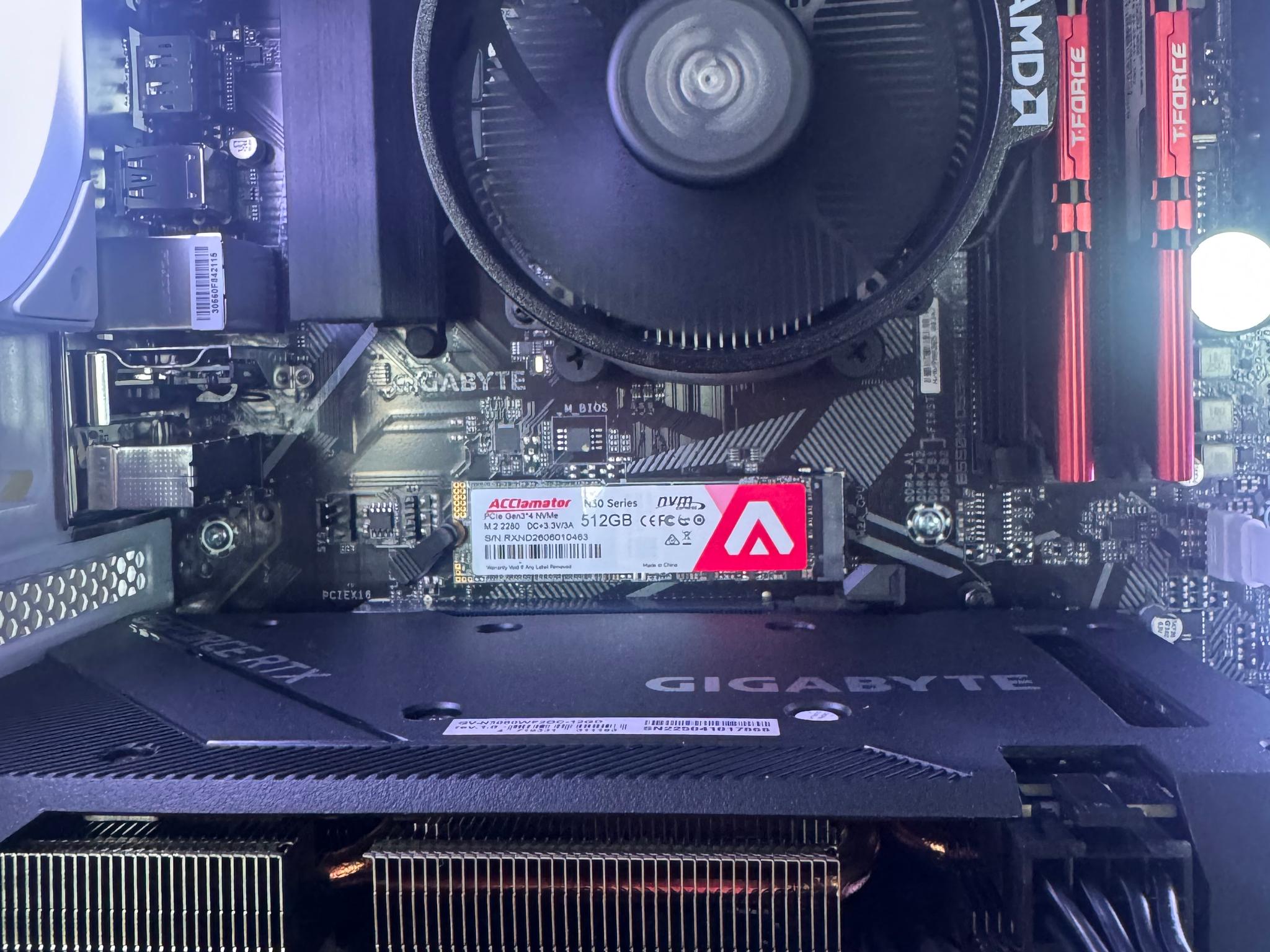 🎮 All-White RGB Gaming PC | RTX 3060 | Ryzen 5 5500 | 16GB | 512GB SSD