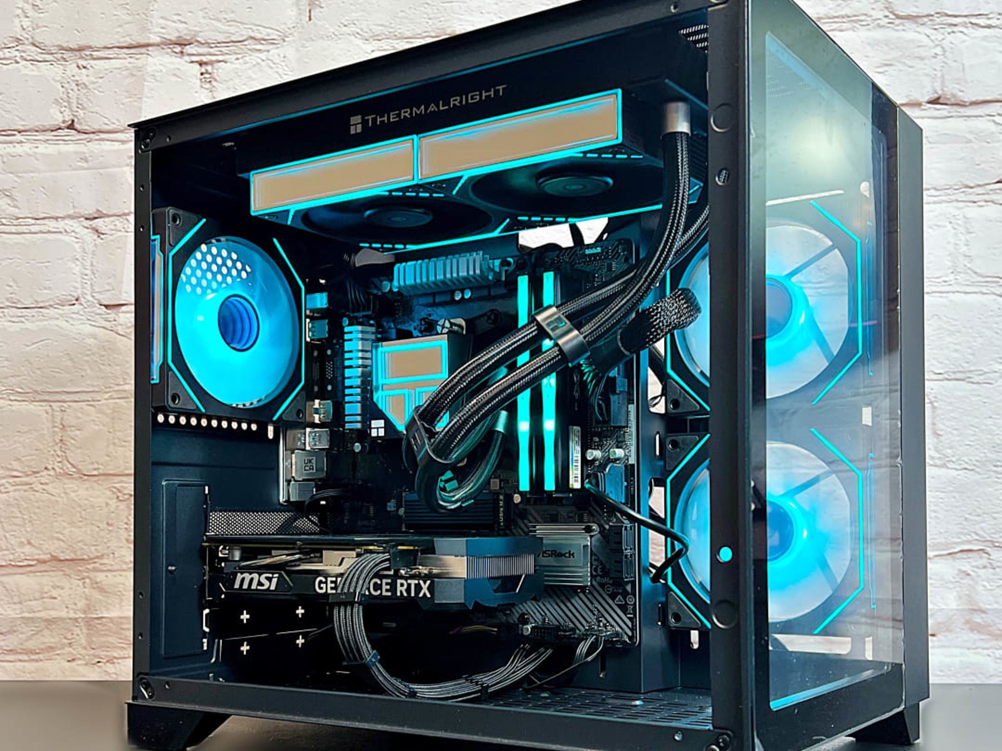 CHEAPEST MID-HIGH GAMING PC (GREAT VALUE) RYZEN 5 5500 16GB RAM RTX 4060 LIQUID COOLED