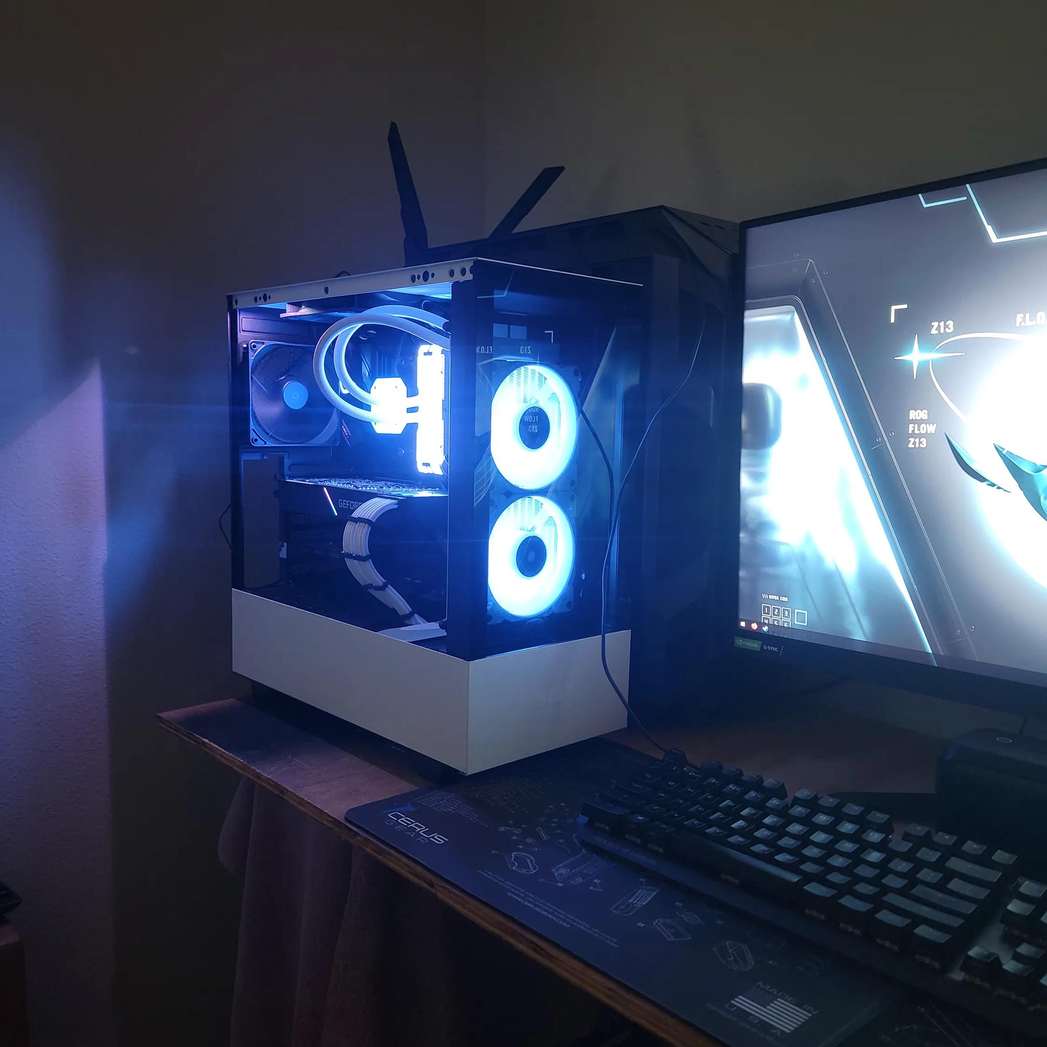 Custom White Rig with Ryzen 7 5800x and RTX 2080 Super. Many extras and no short cuts!