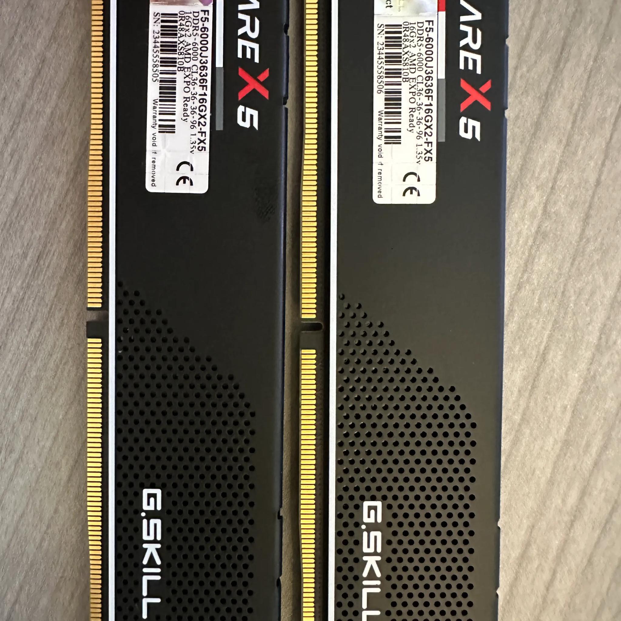AMD Ryzen 7 7800X3D + 32GB DDR5-6000 CL36 G.Skill Flare X5 RAM Bundle
