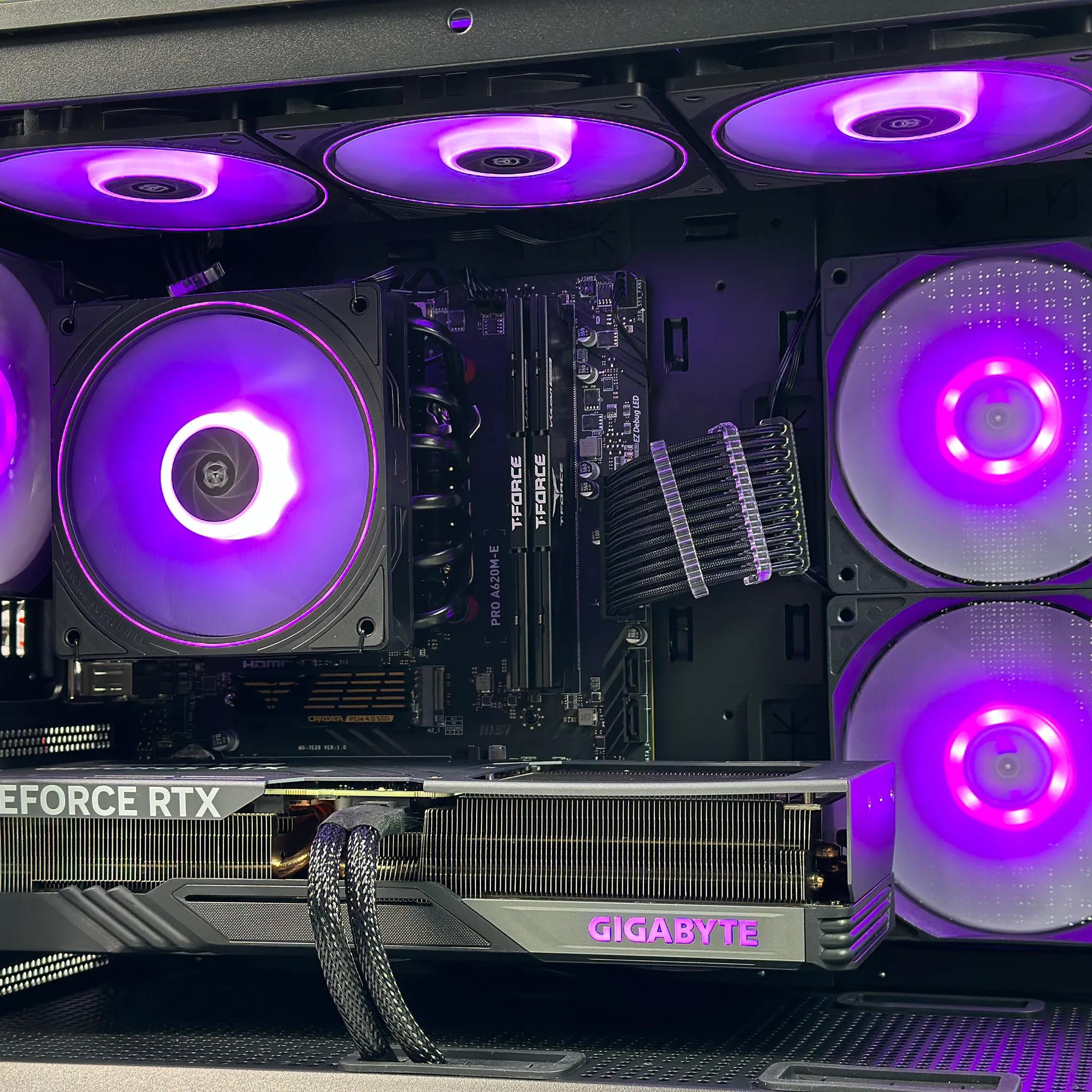🌌🌑Dark Nebula Gaming PC🔭Nvidia RTX 4070 12GB🔭Ryzen 5 7500F🔭32GB DDR5🔭1TB NVME GEN4
