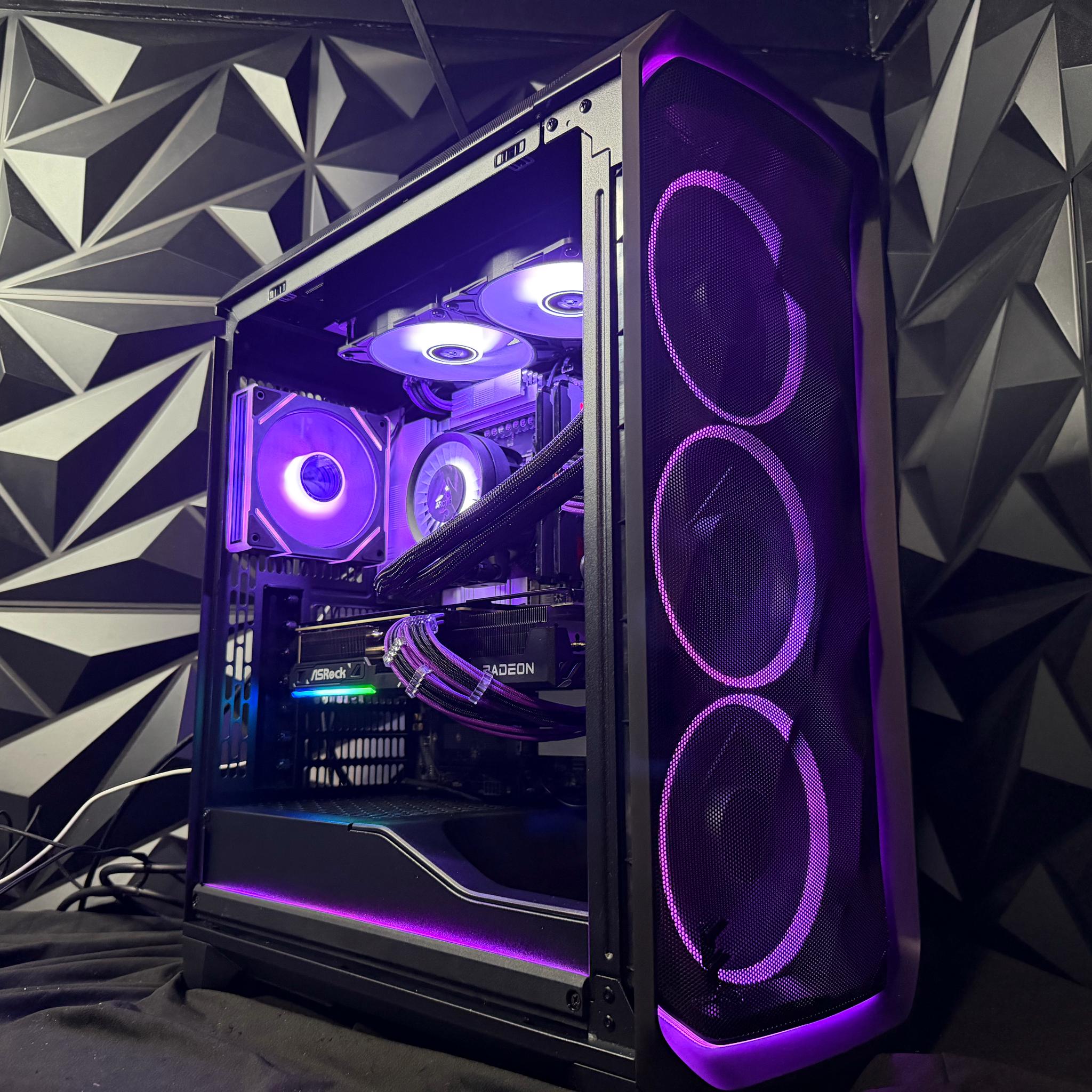 💜🌆 VIOLET CITY 🌆💜Ryzen 5 9600X| RX 9070XT| 32 GB DDR5|2 TB NVMe| 850W PSU
