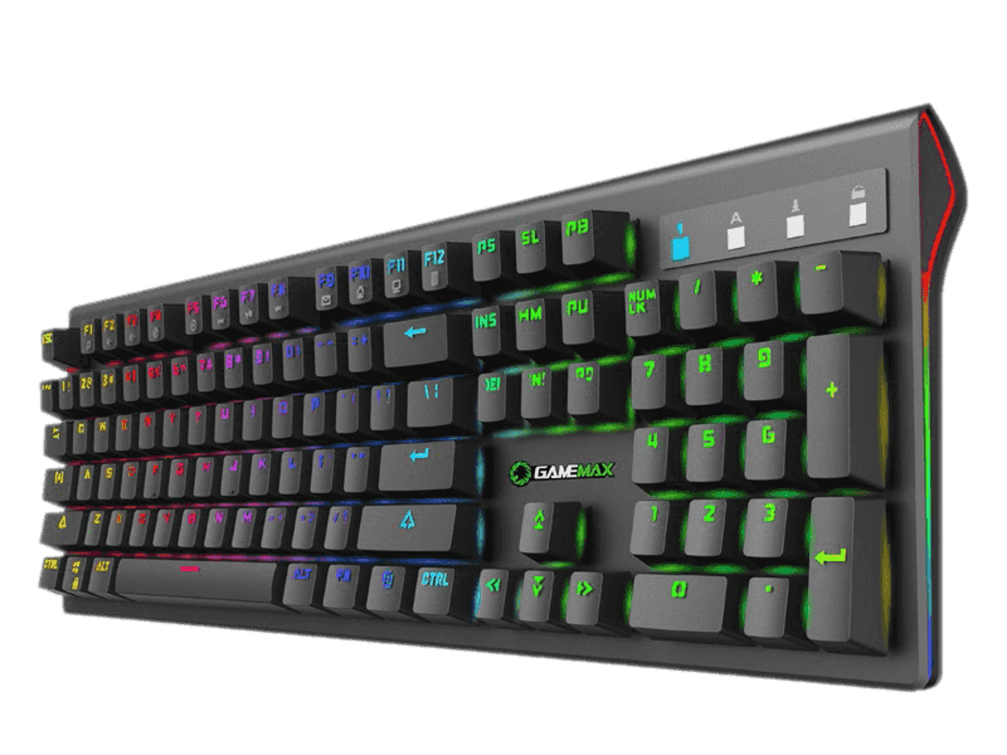 K801 Mechanical Gaming Keyboard – RGB Backlit, Blue Switches, Anti-Ghosting, Full-Size 104 Keys