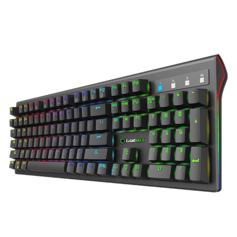 K801 Mechanical Gaming Keyboard – RGB Backlit, Blue Switches, Anti-Ghosting, Full-Size 104 Keys