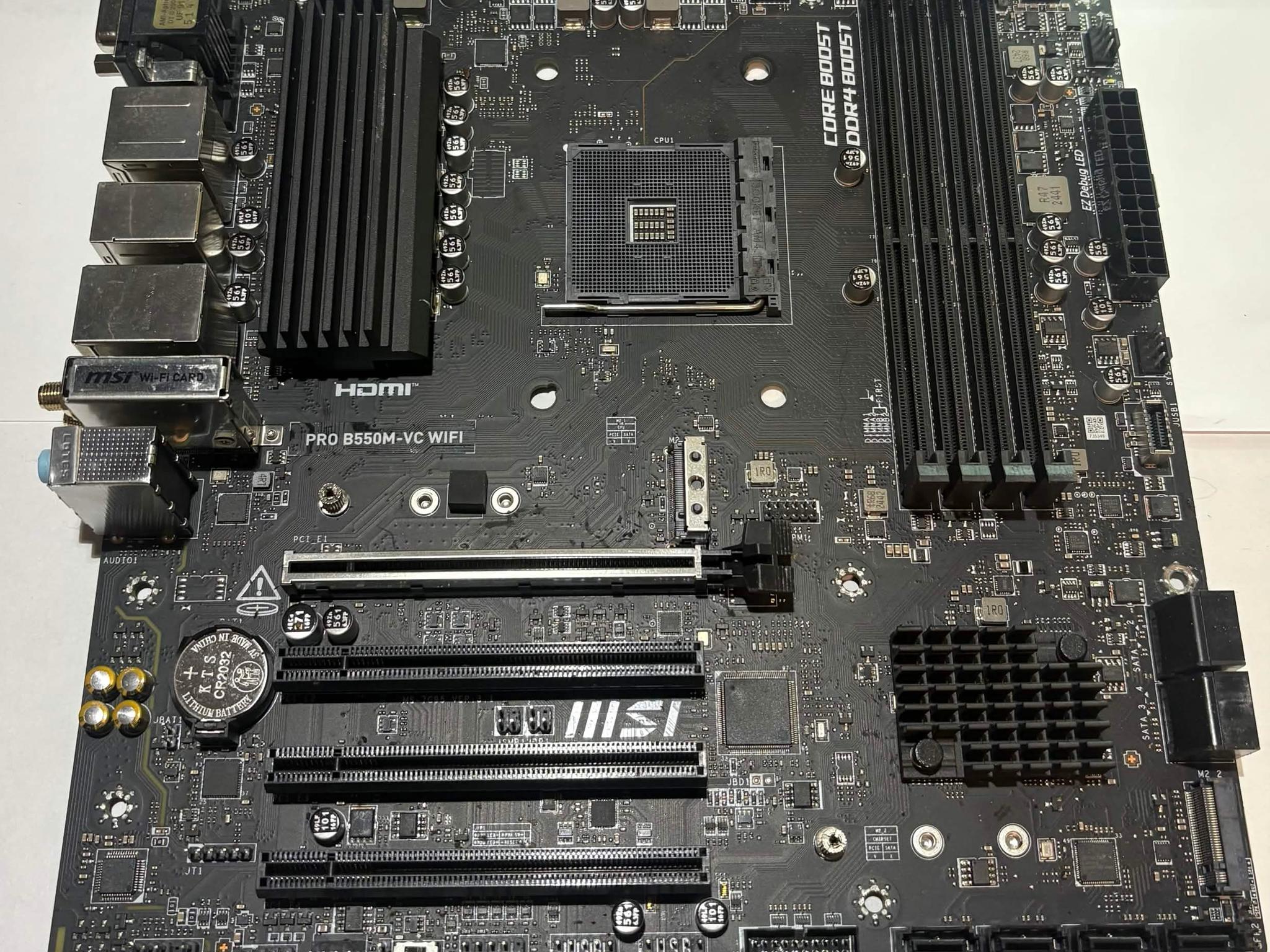 MSI PRO B550M-VC WiFi AM4 Micro-ATX Motherboard | Ryzen 5000 Ready | Fully Tested