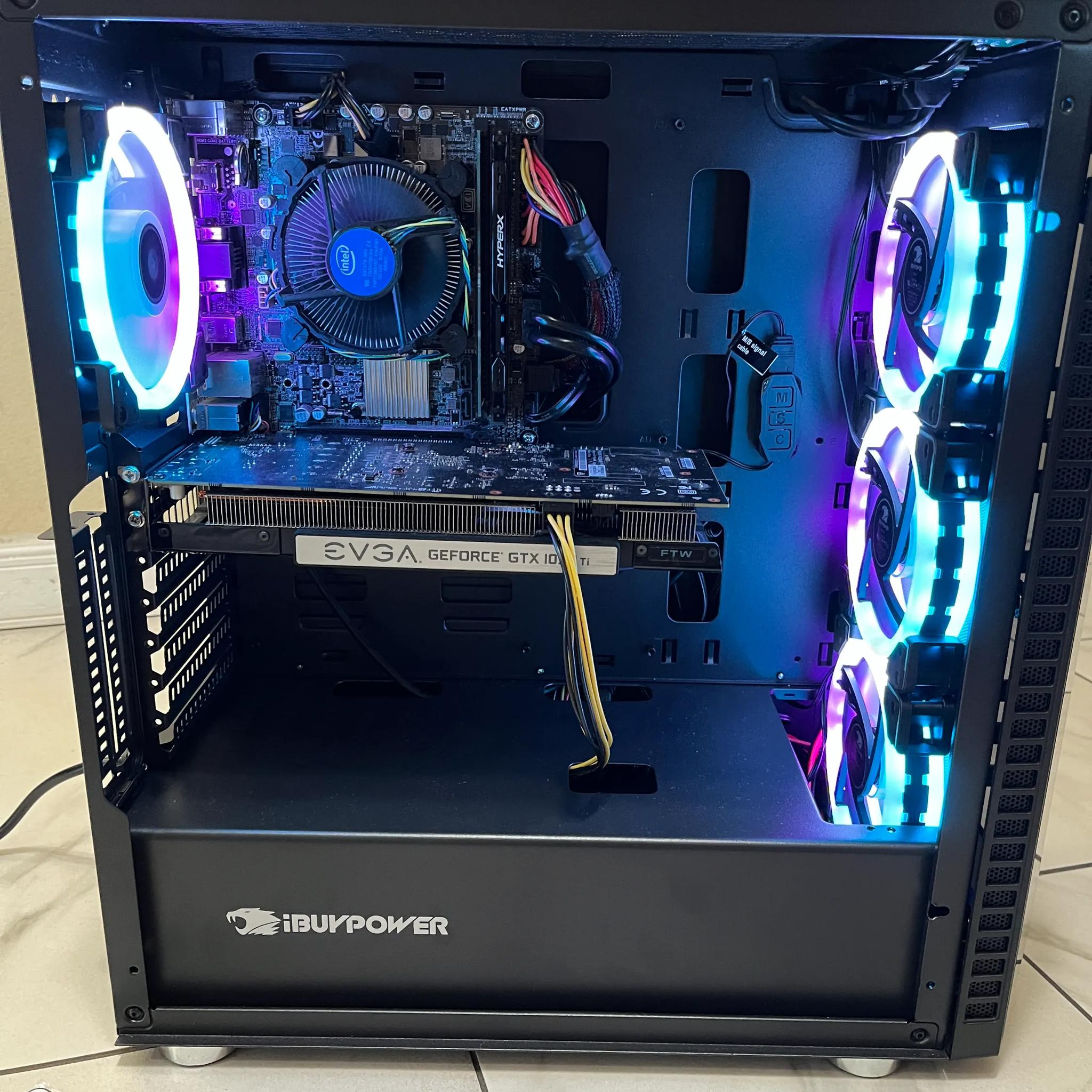 🎮 Entry-Level Gaming PC – RGB Case w/ Remote | Intel i5 + GTX 1050 Ti + SSD + HDD + 12GB RAM 💡
