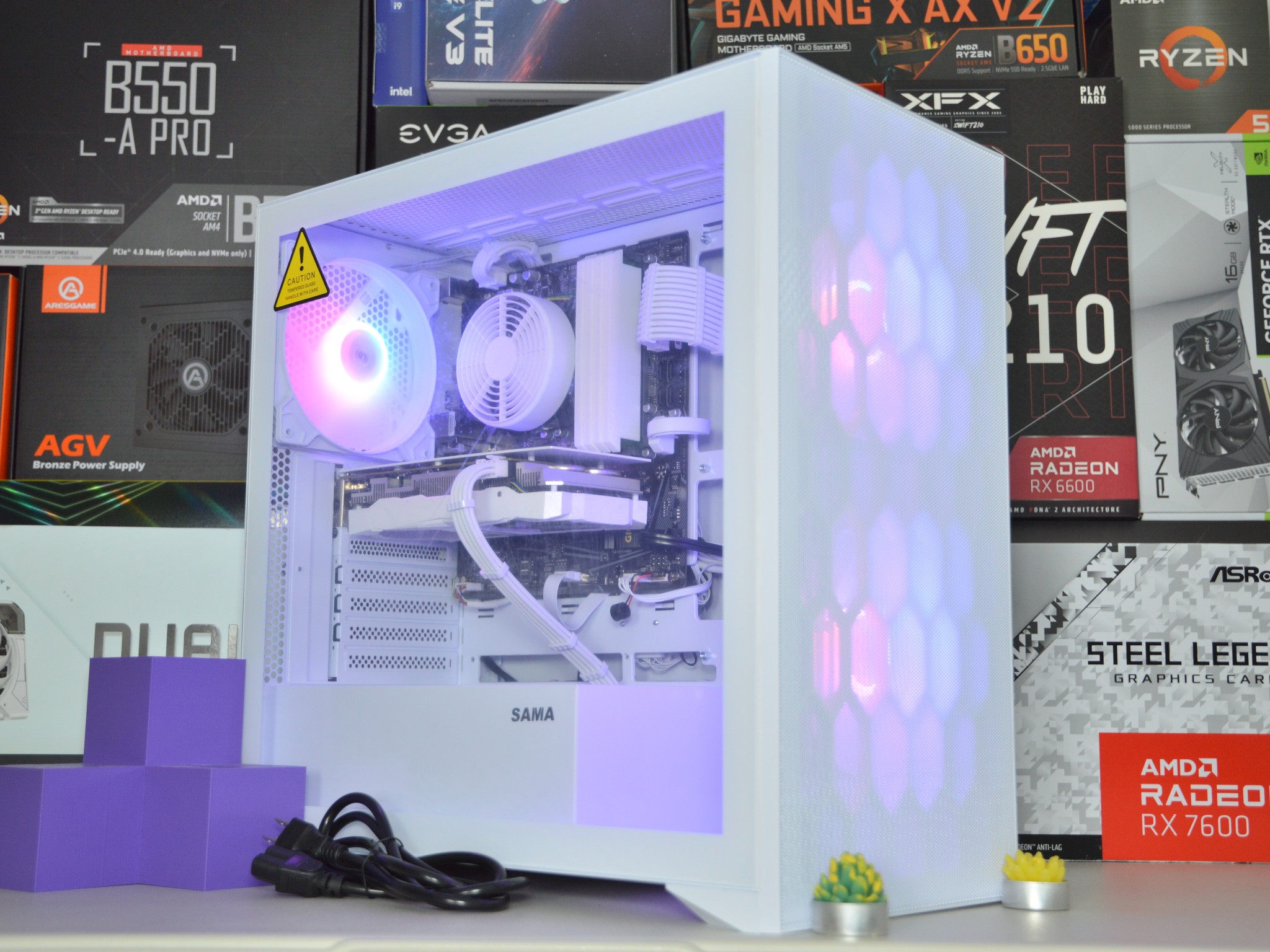 🧊🧊| RTX 2060 SUPER 6GB | INTEL i3-10100 | 16GB DDR4 RAM | 1 TB Storage | Ice Box 3.0 |