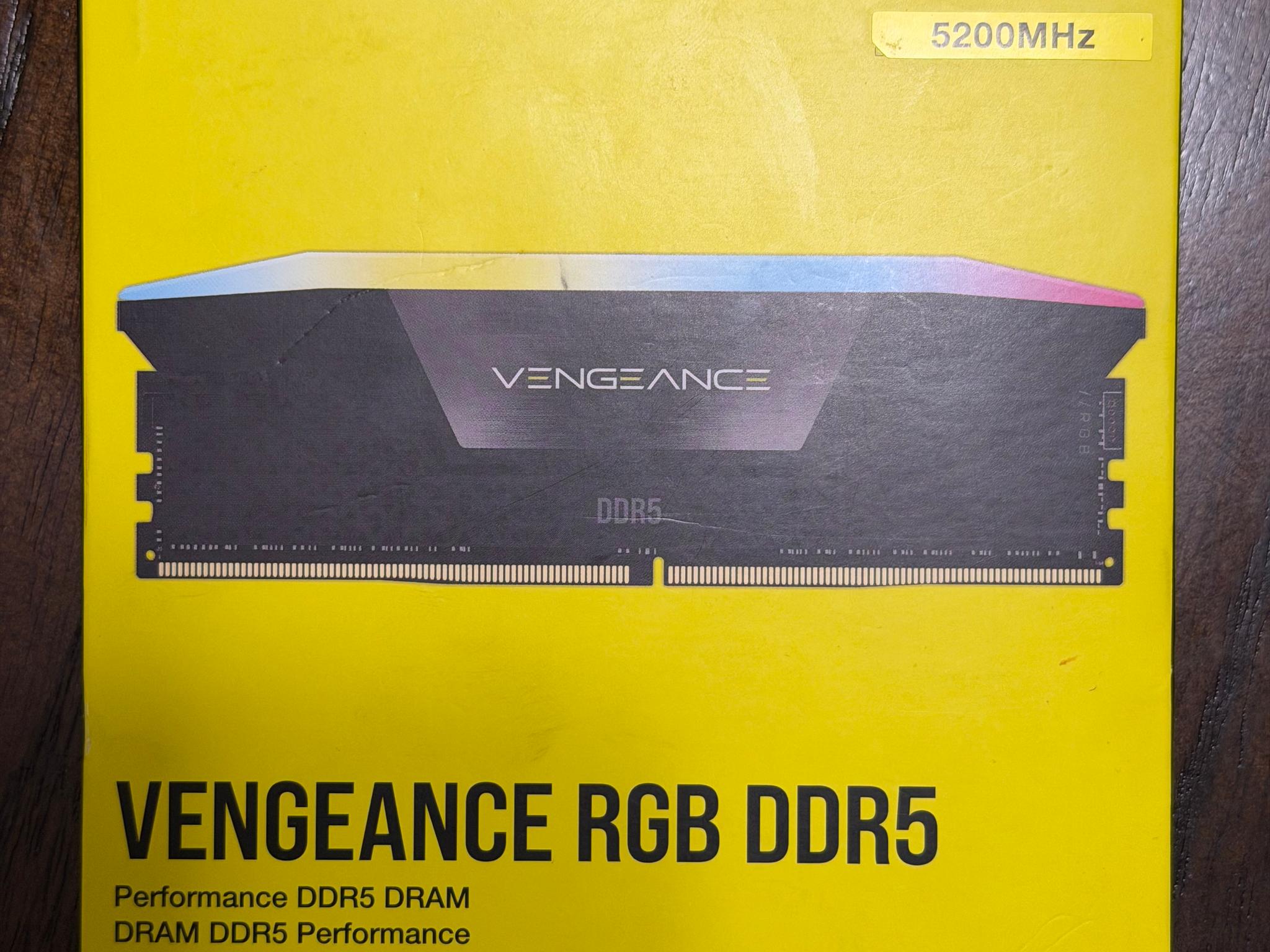 Corsair Vengeance RGB 64GB (2x32GB) 5200MHz CL40