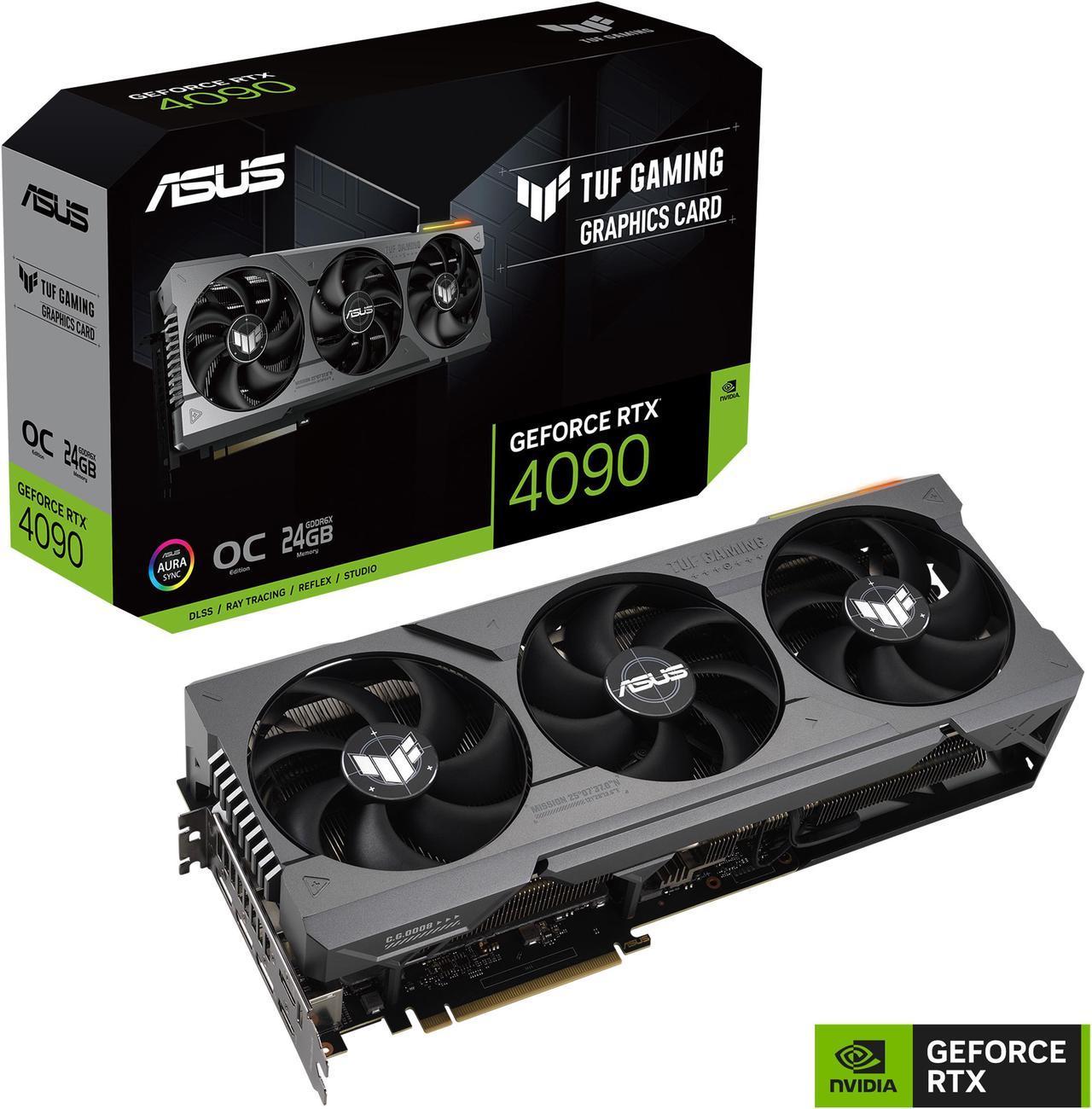 + New + ASUS TUF Gaming GeForce RTX 4090 OC Edition PCIe 4.0 24GB GDDR6X HDMI 2.1a DisplayPort 1.4a