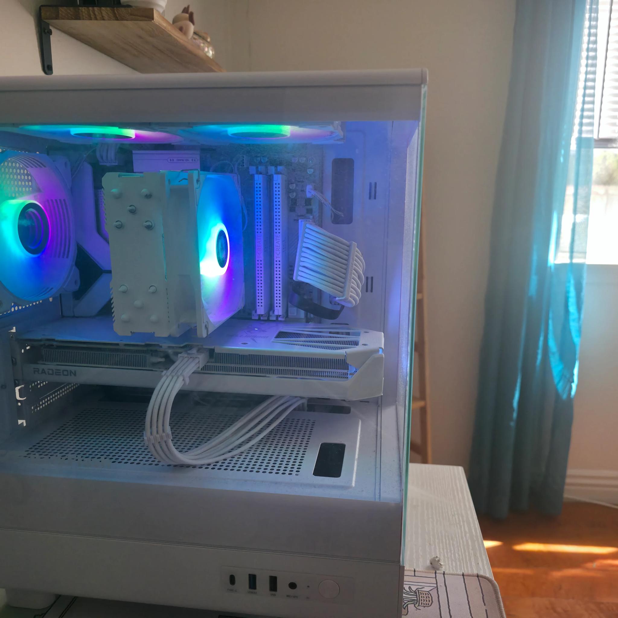 Custom Gaming PC Build:rx 9060xt 16GB, amd ryzen 5 7600x, 32GB RAM, 2TB ssd, fully modular PSU.