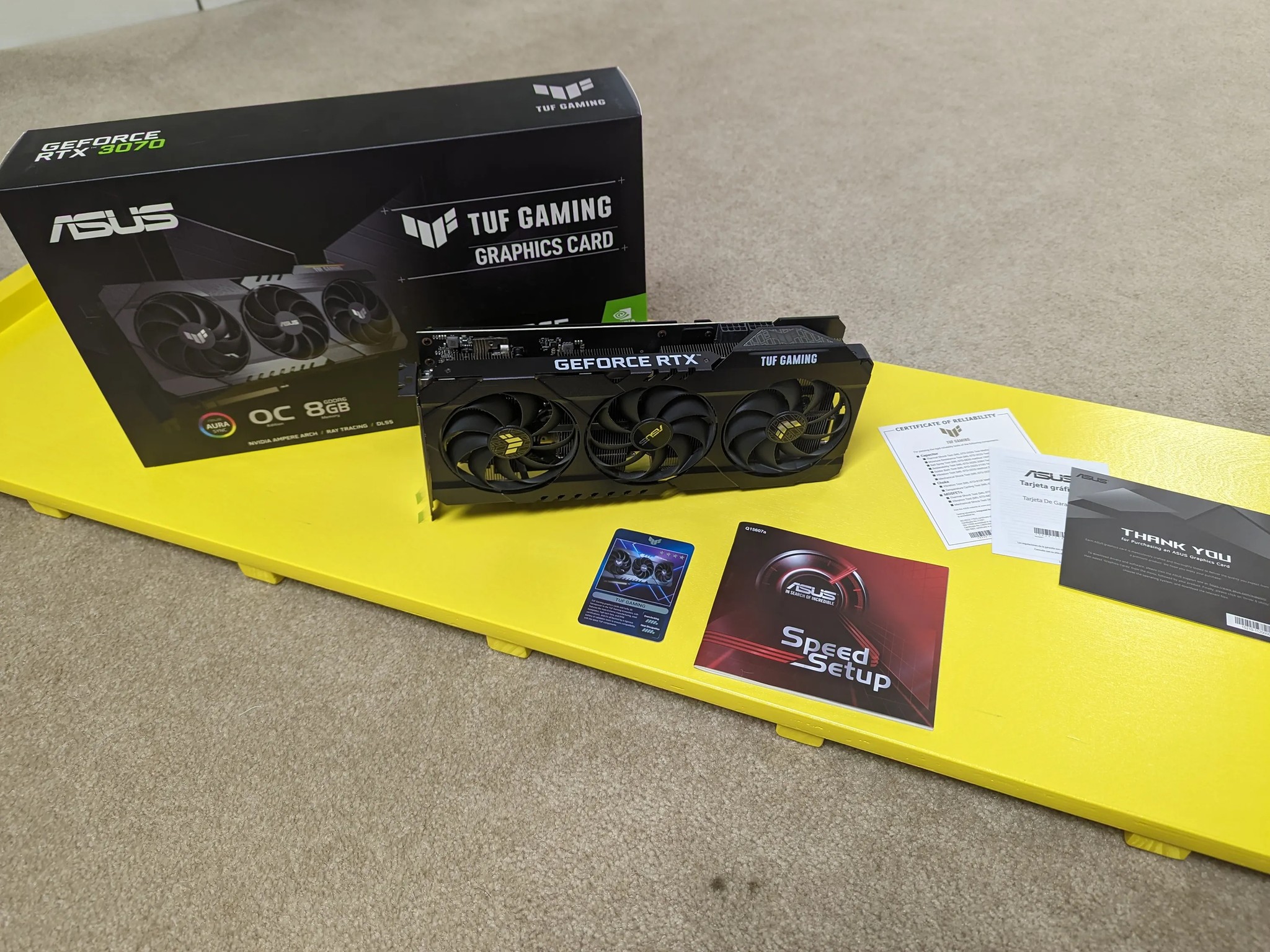 ASUS GeForce RTX 3070 TUF Gaming OC Edition 8GB GDDR6 Ray Tracing DLSS