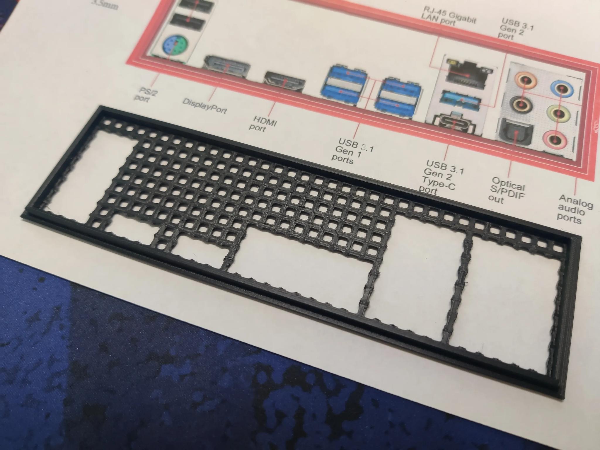 ASRock B450 Steel Legend I/O Shield [3D Print]