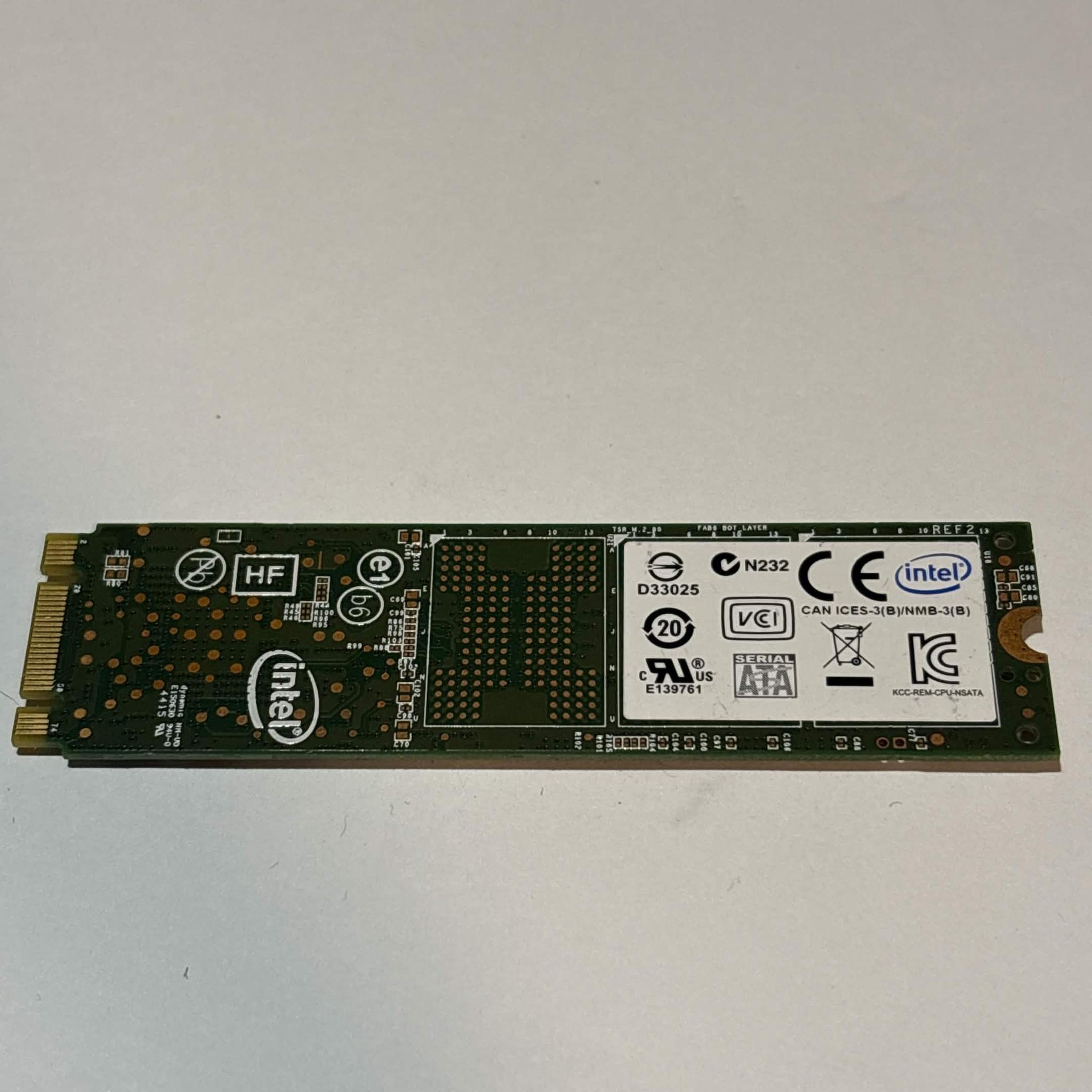 Intel 180GB SATA SSD Tested Working 85% Health