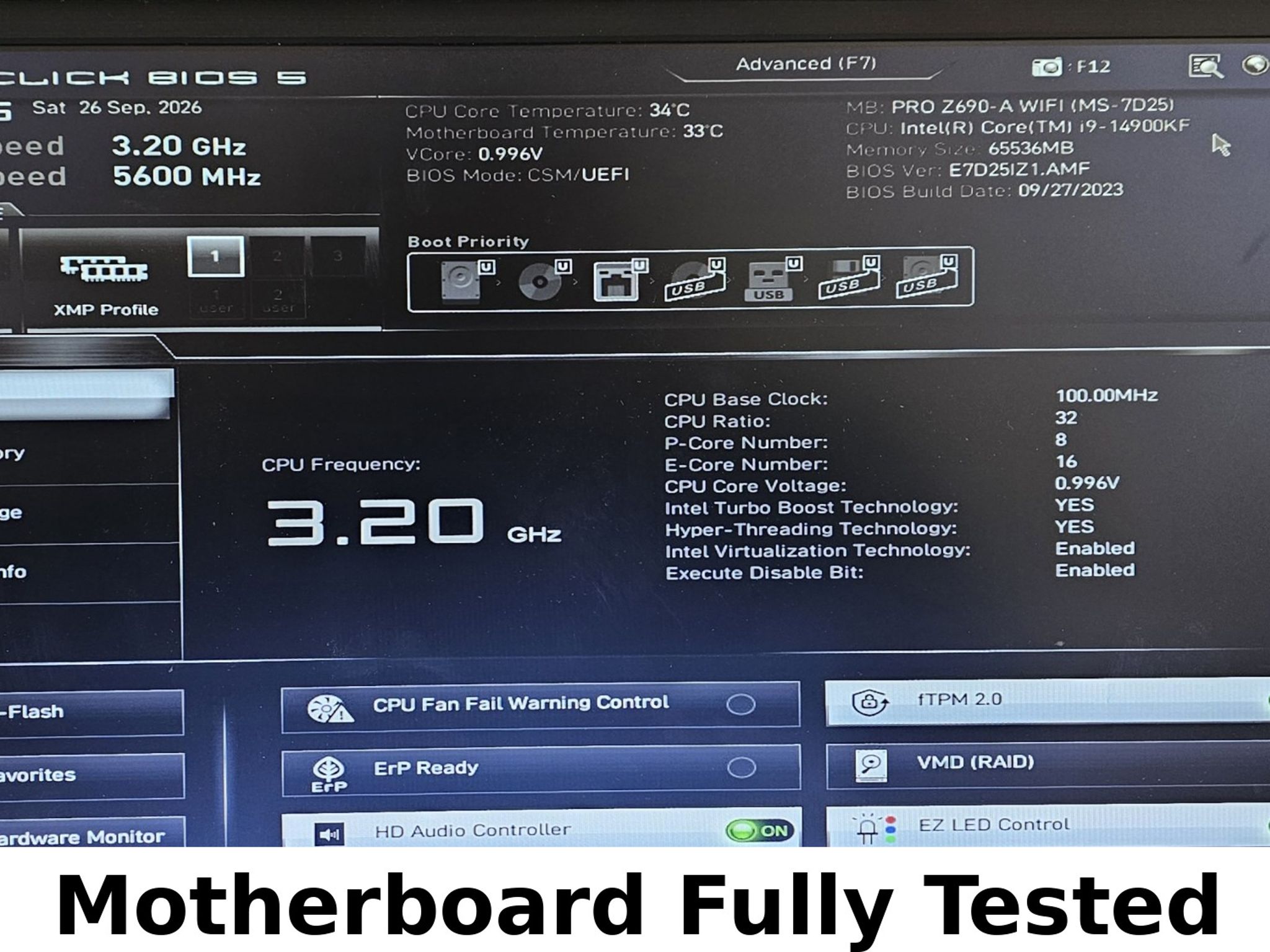 MSI PRO Z690-A WIFI LGA1700 DDR5 ATX Motherboard